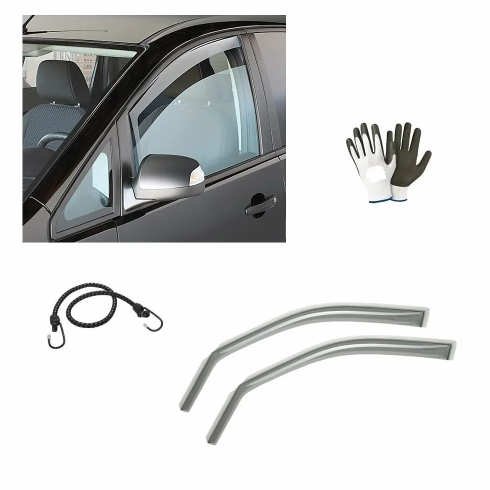 DEFLETTORI ARIA PIOGGIA VENTO PER TOYOTA LAND CRUISER 150 3/5P 09-14 SET DI 2