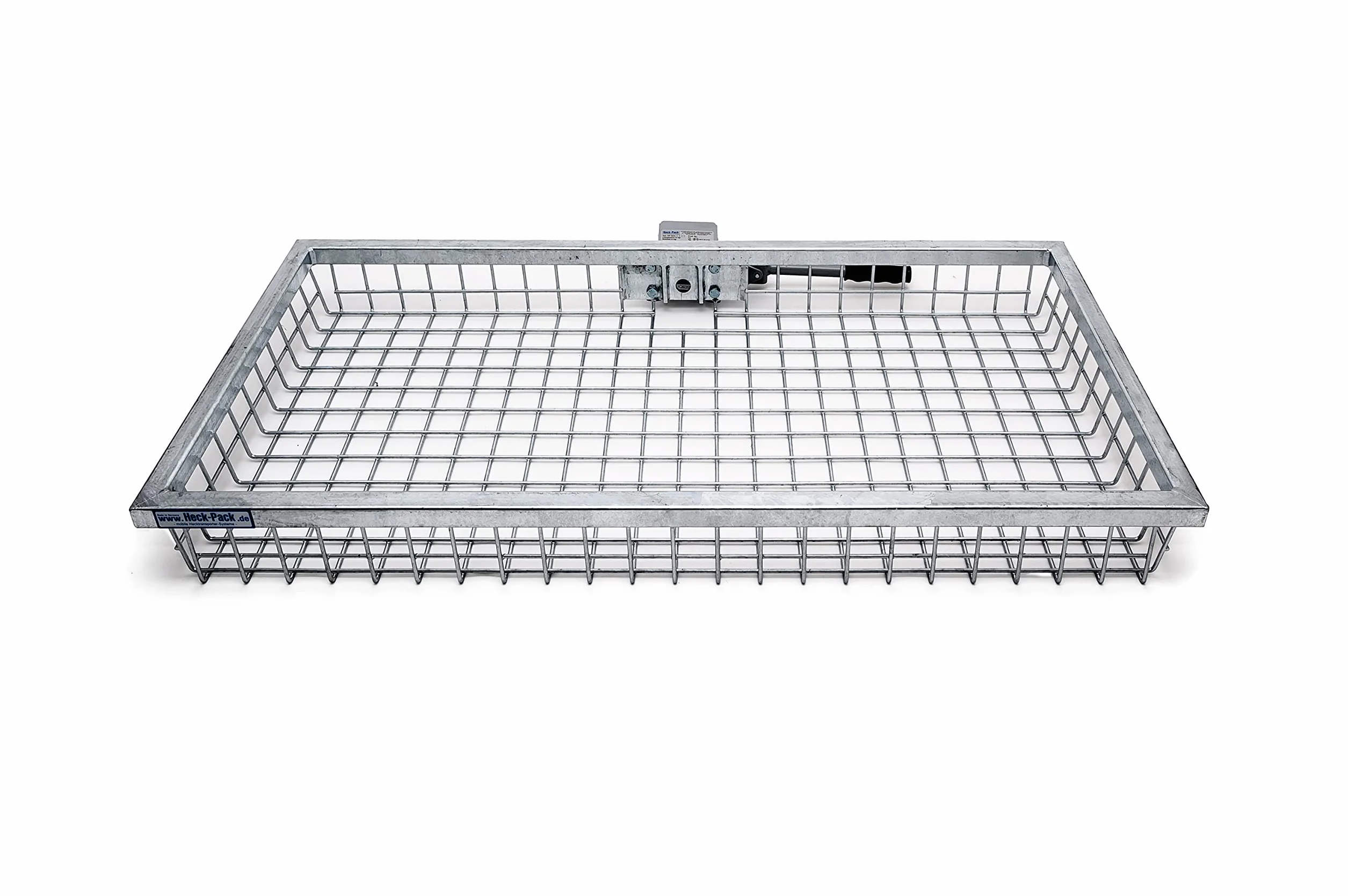 Heck-Pack | Portacacciagione e Portapacchi da Gancio Traino | Cesto Portatutto Posteriore Omologato ECE | 1200x600x125mm Zincato con Aggancio Rapido | L'Originale, Prodotto in Germania