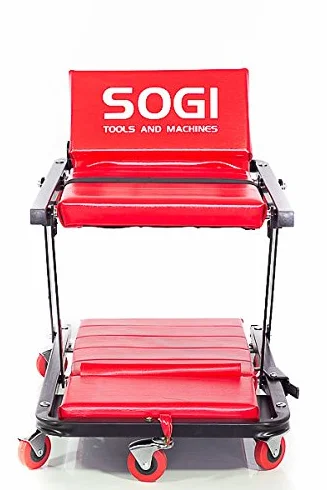 SOGI X4-16 Lettino sotto auto carrello pieghevole in sgabello con poggiatesta regolabile
