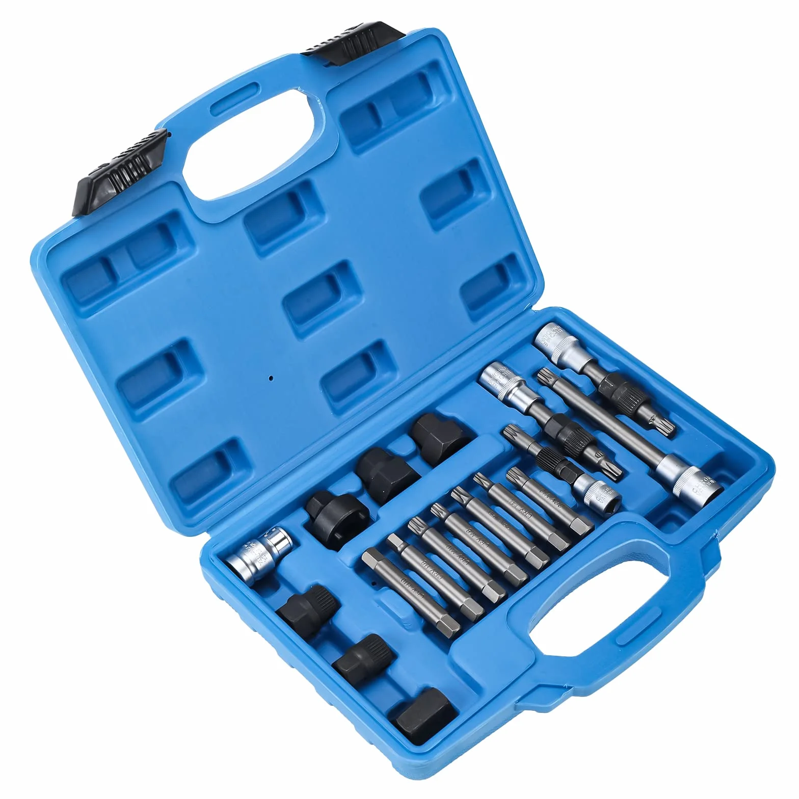 BOOMSTART 18pcs Strumenti per la rimozione della puleggia dell'alternatore automobilistico, Kit di Strumenti per la rimozione della Ruota Libera del generatore