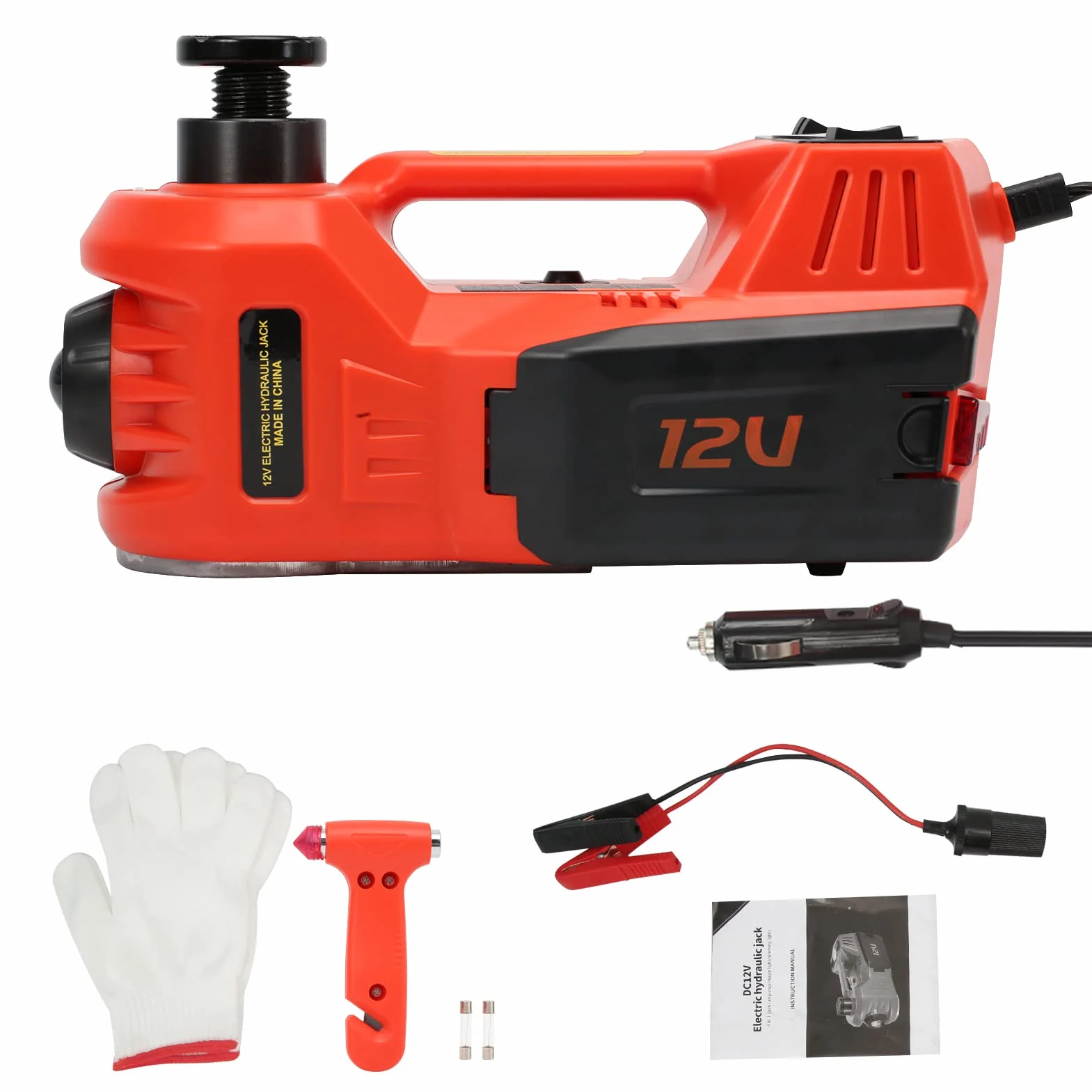 Kit Attrezzi Martinetto Elettrico 12V 150W 5 Tonnellate CC per Auto