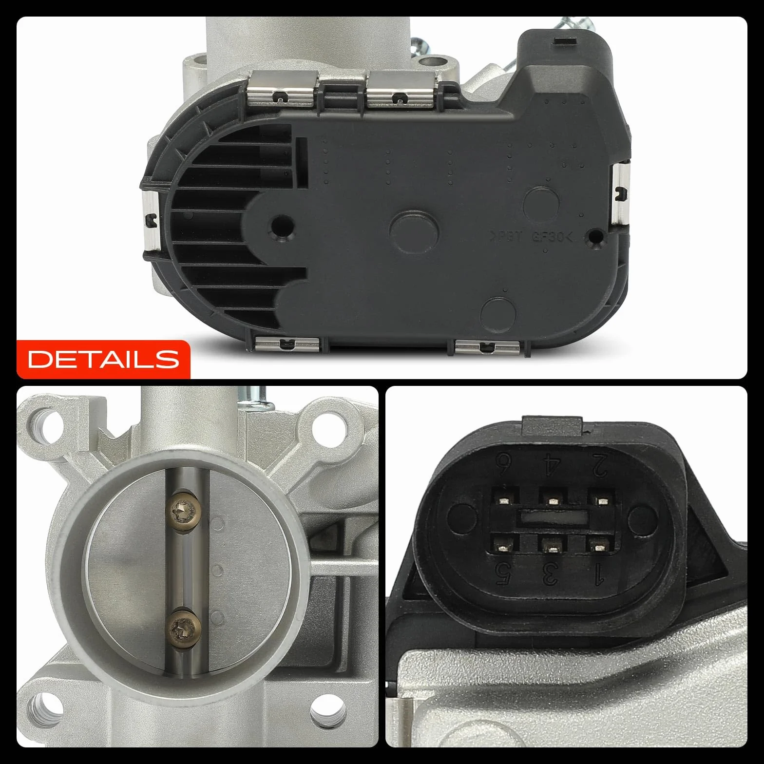 Frankberg Valvola dell'acceleratore Corpo dell'acceleratore Compatibile con L.u.p.o 6E1 6X1 1.0 Polo 6N2 1.4 L.u.p.o 6E1 6X1 1.4 Arosa 6H1 1.0 Polo Variante 6V5 1.4 Replace# 030133062C,030133062B