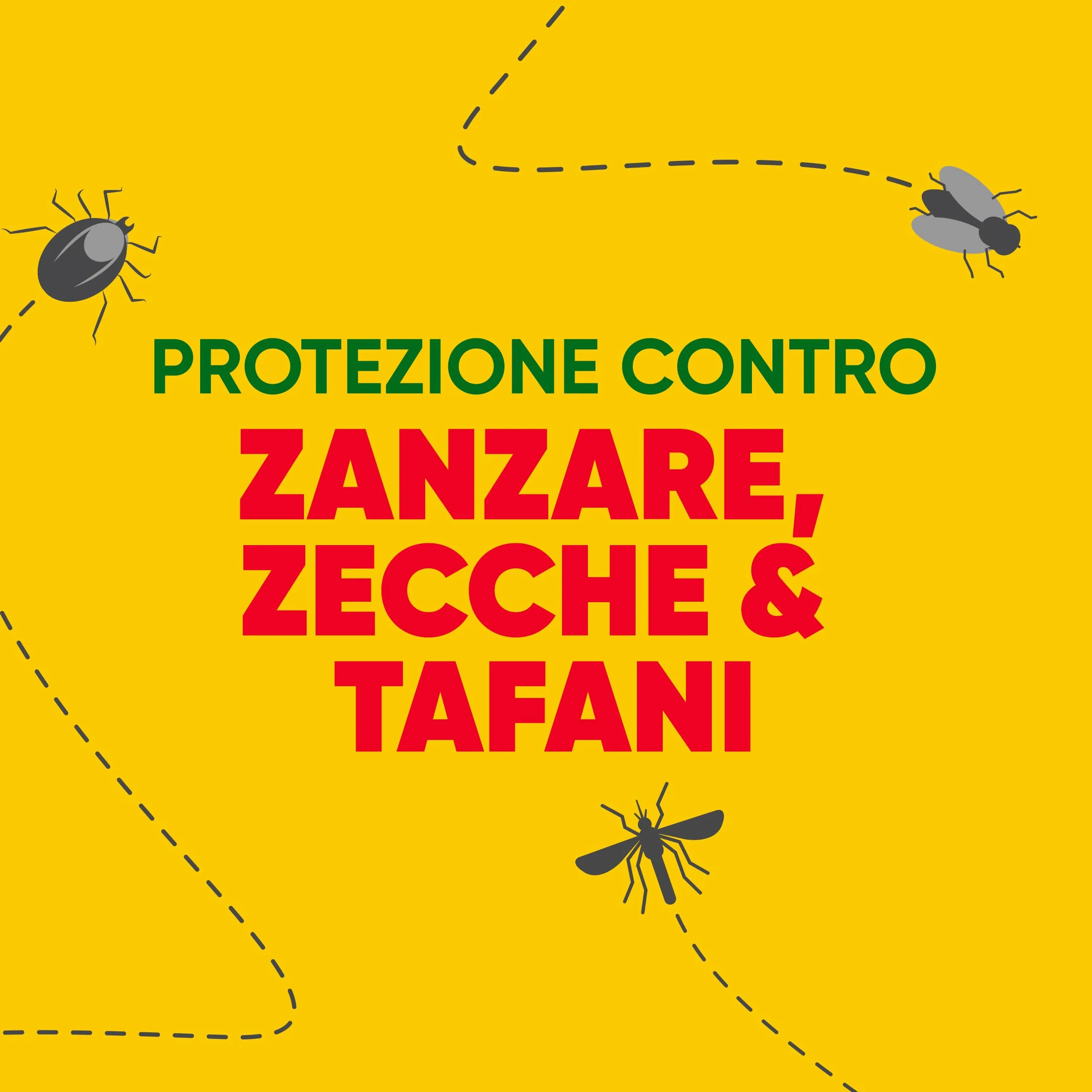 Autan Multinsetto Spray Antizanzare Comuni e Tigre, Zecche e Tafani, Insetto Repellente, 100 ml