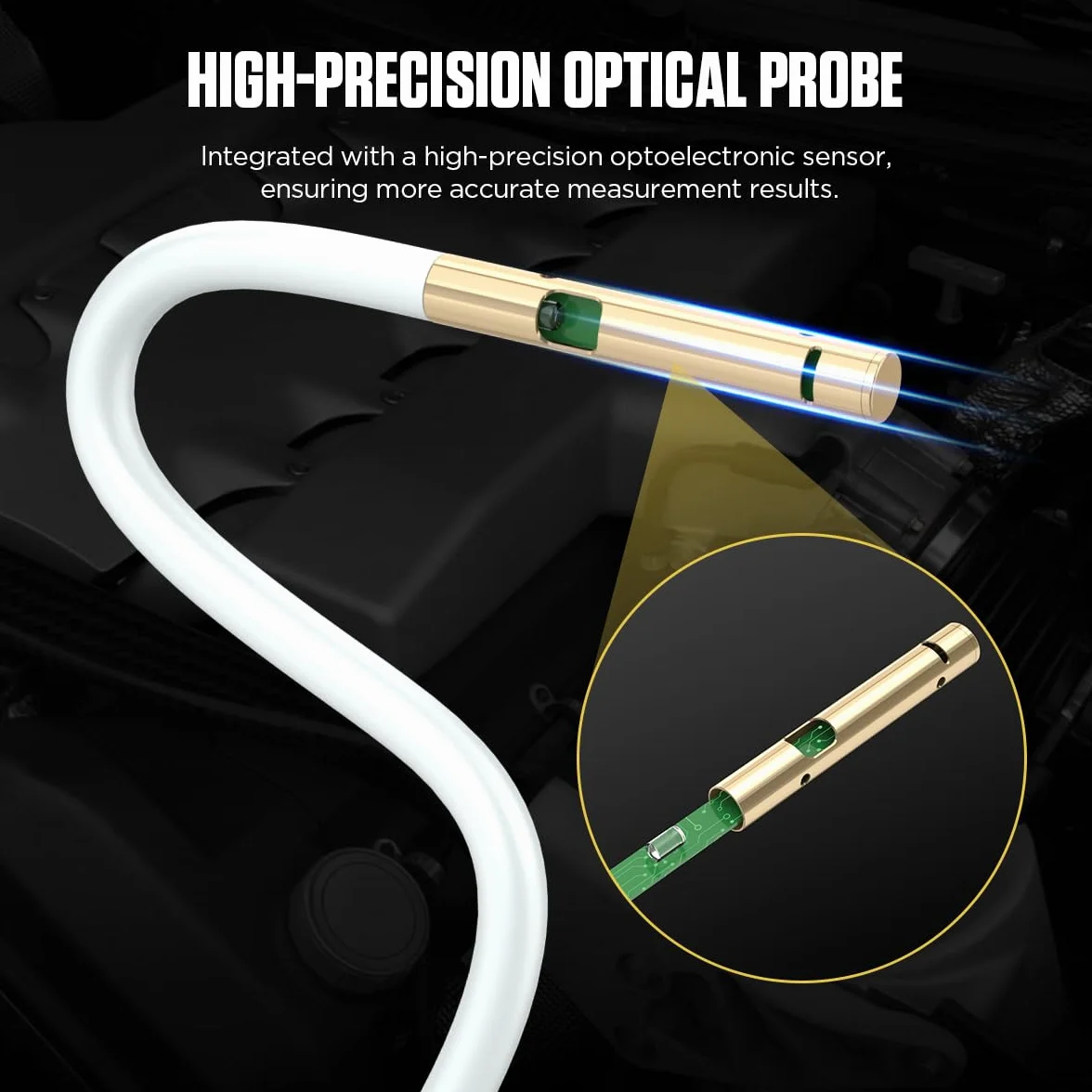 AUTOOL Tester dell'olio Motore, rivelatore di trasparenza del Liquido Motore Auto, Strumento di Prova diagnostico del Tester analizzatore di trasparenza dell'olio Motore per Benzina e Diesel