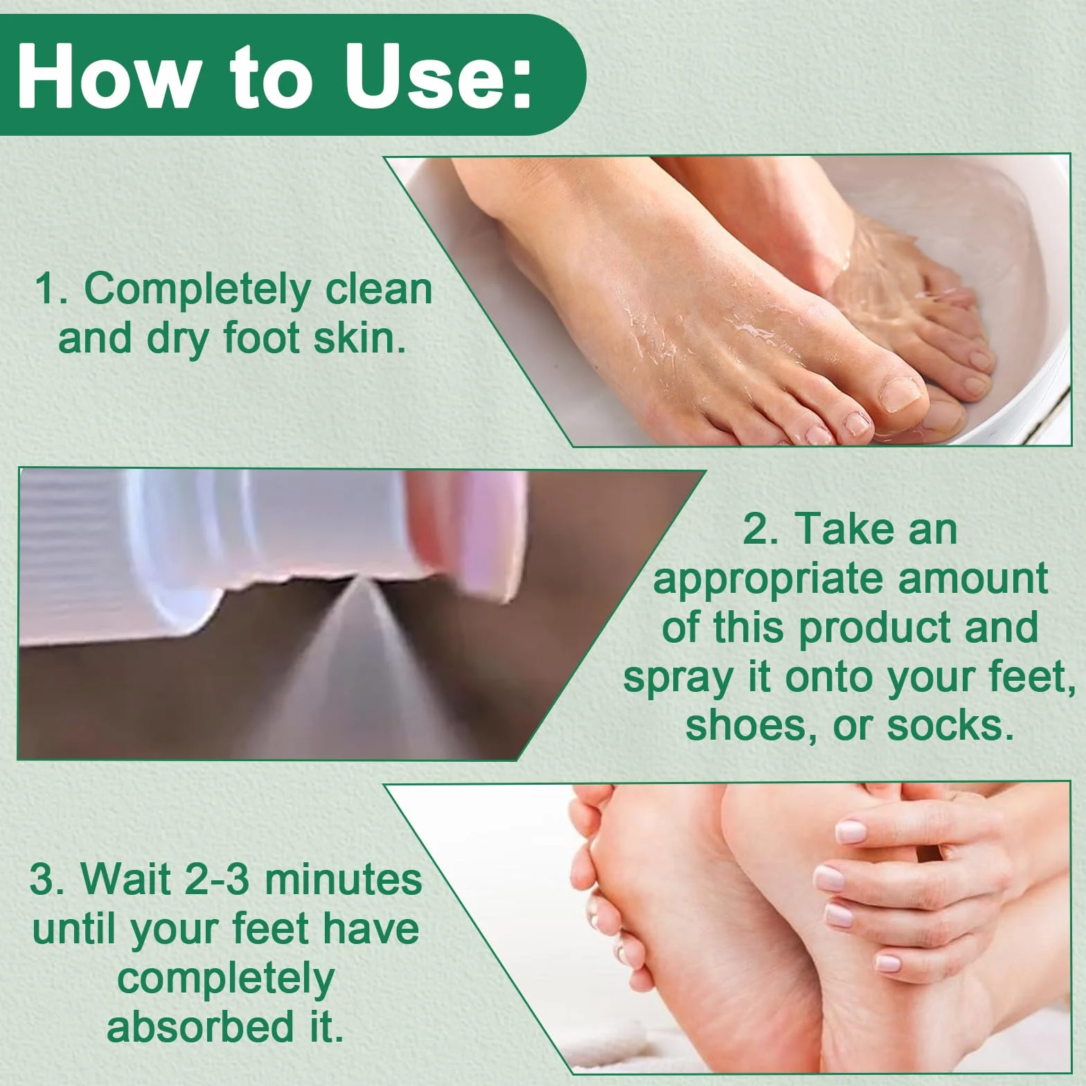 Spray Piedi Antiodore 4x100ml per Infezioni e Odore ai Piedi