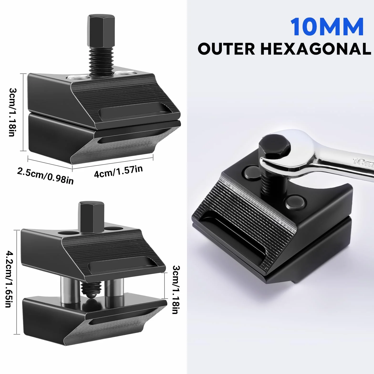 DarkWish Divaricatore per Ammortizzatori Auto Universale - Attrezzo Separatore a Doppia Testa per Sospensioni Macpherson - Max 13Nm, 5.0-10.5mm - Compatibile con VW, Audi, BMW, Ford