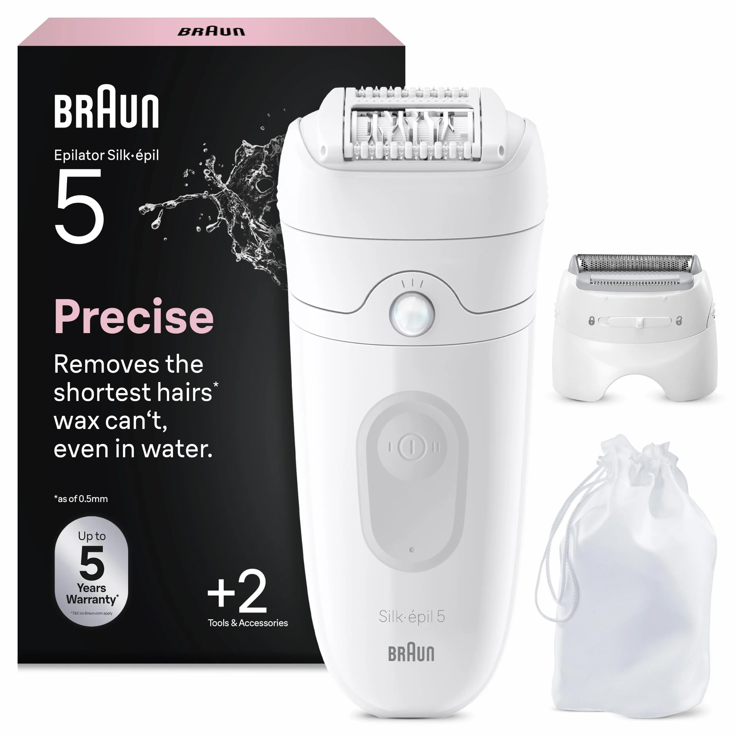Braun Silk Epil 5 Epilatore Elettrico Donna Wet & Dry Pelle Liscia 5-041