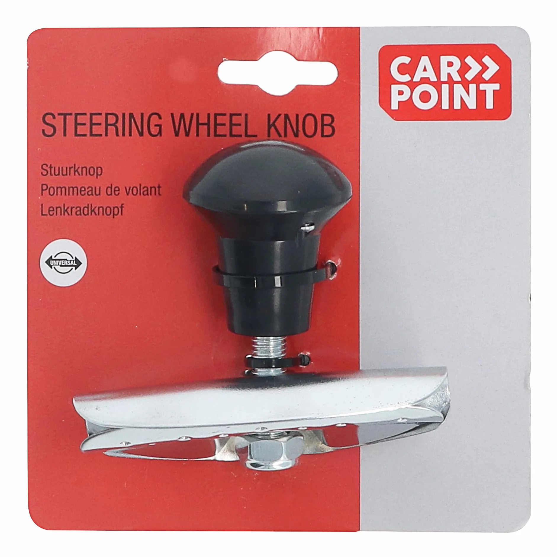 CARPOINT Pomello volante nero cromo 2512701