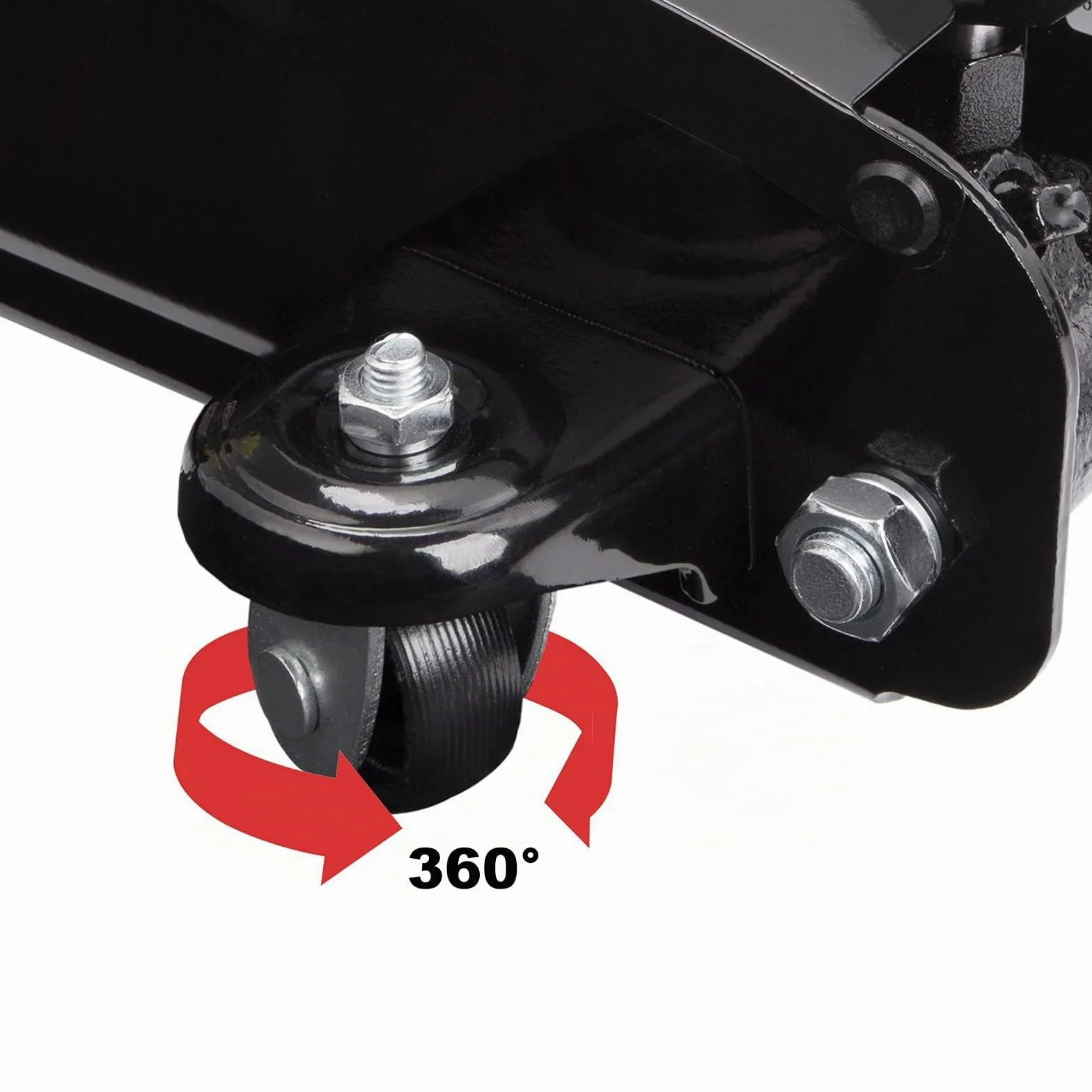 Cric idraulico auto 3 tonnellate Deuba maniglia rotelle manovrabile cuscinetto gomma martinetto sollevatore