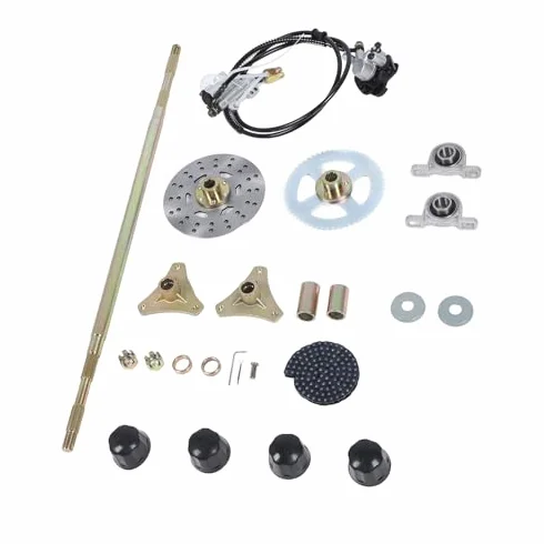 Akozon Kit di Ricambio per Pinza Disco Freno Catena Go Kart 29 Pollici per ASSE Posteriore Live per Quad ATV