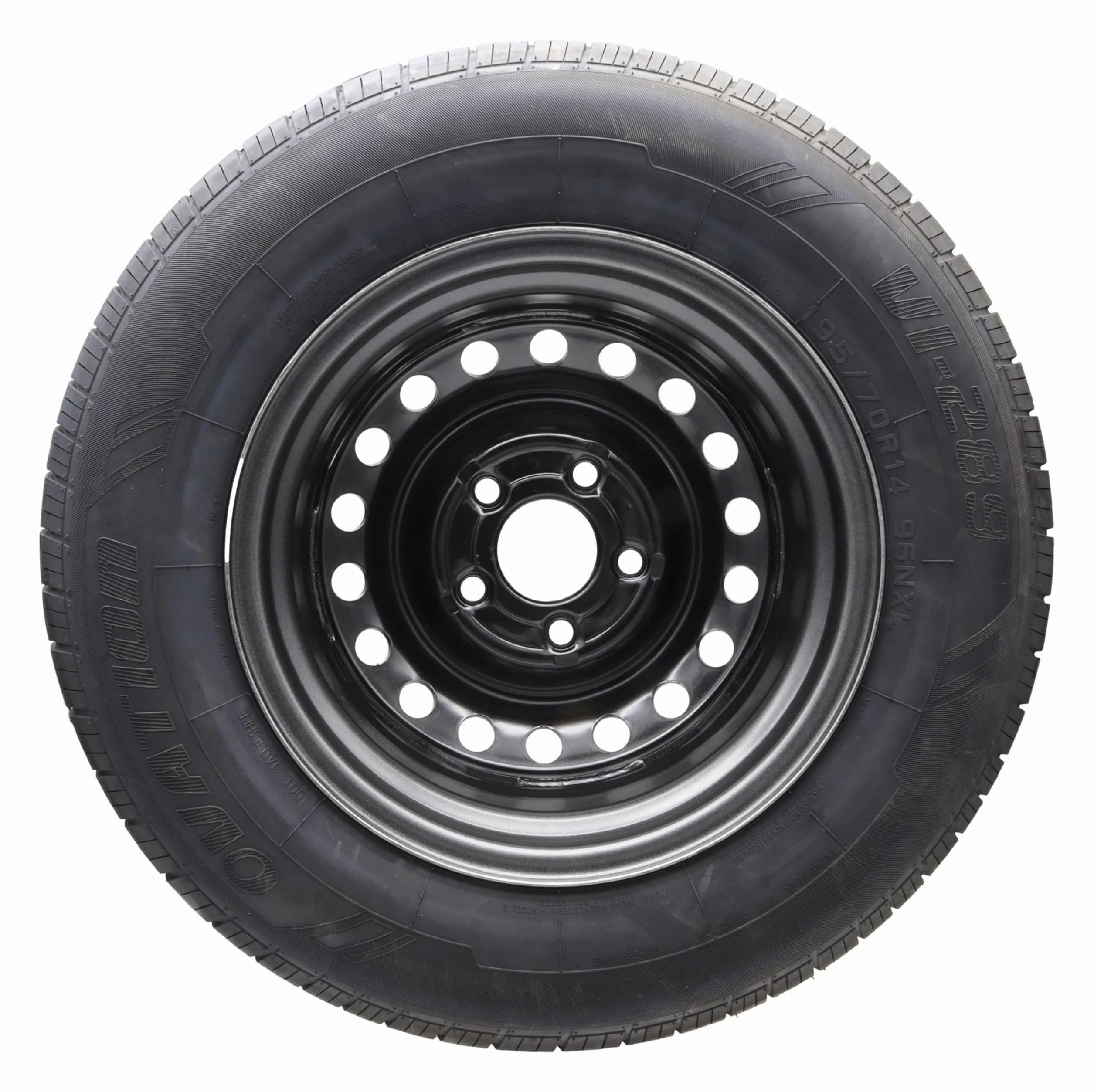 p4U - Ruota completa per rimorchio, pneumatico 195/70R14, 112 x 5, 710 kg, diametro 14', 96N, per roulotte e caravan