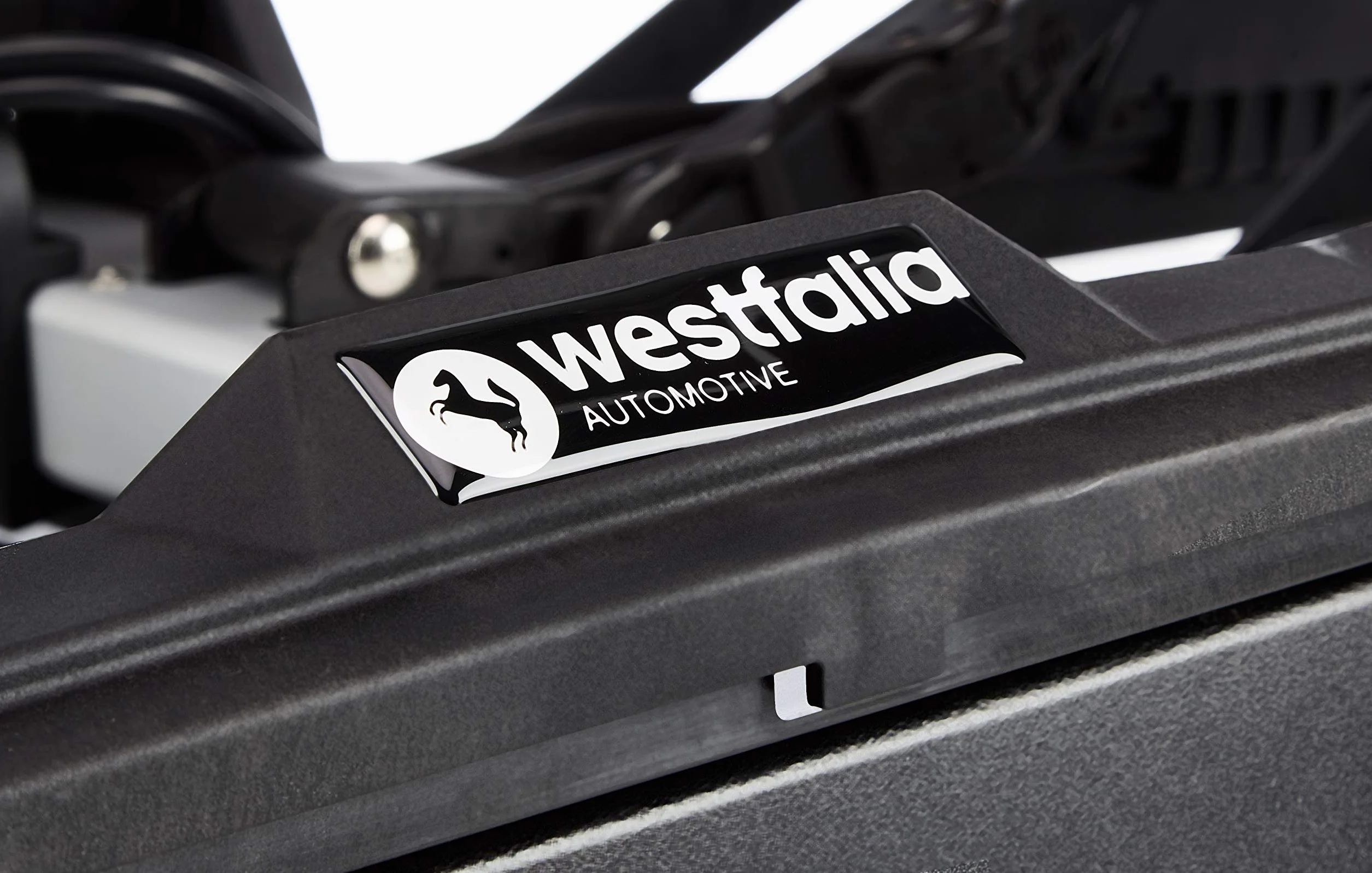 Westfalia Portabici BC 60 per Ganci di Traino, Borsa Inclusa, Portabici per 2 Biciclette, Adatto per E-bike, Ripiegabile