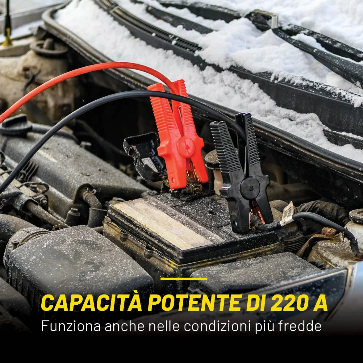 Dunlop Cavi Batteria Auto 16 mm² x 3 m con Pinze e Borsa Certificato TÜV