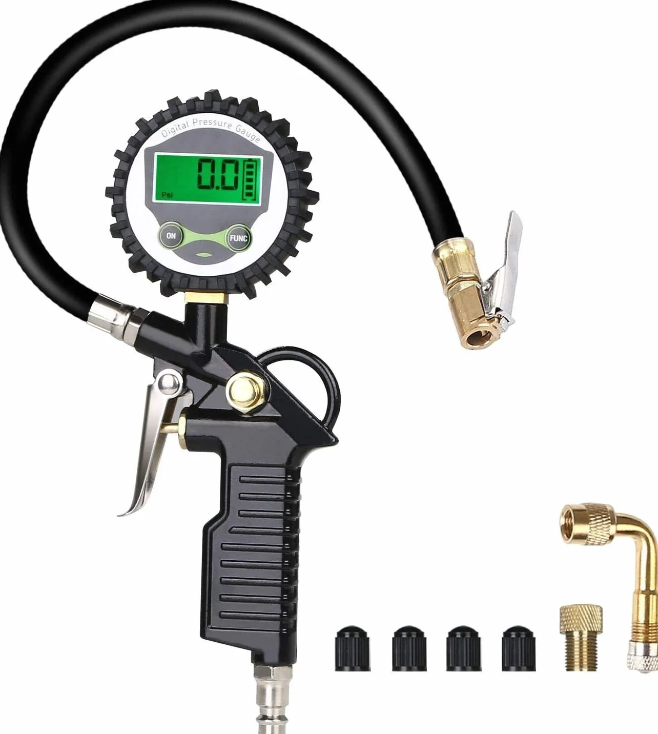Manometro Digitale Pressione Display LCD per Pneumatici Auto Moto Camion SUV