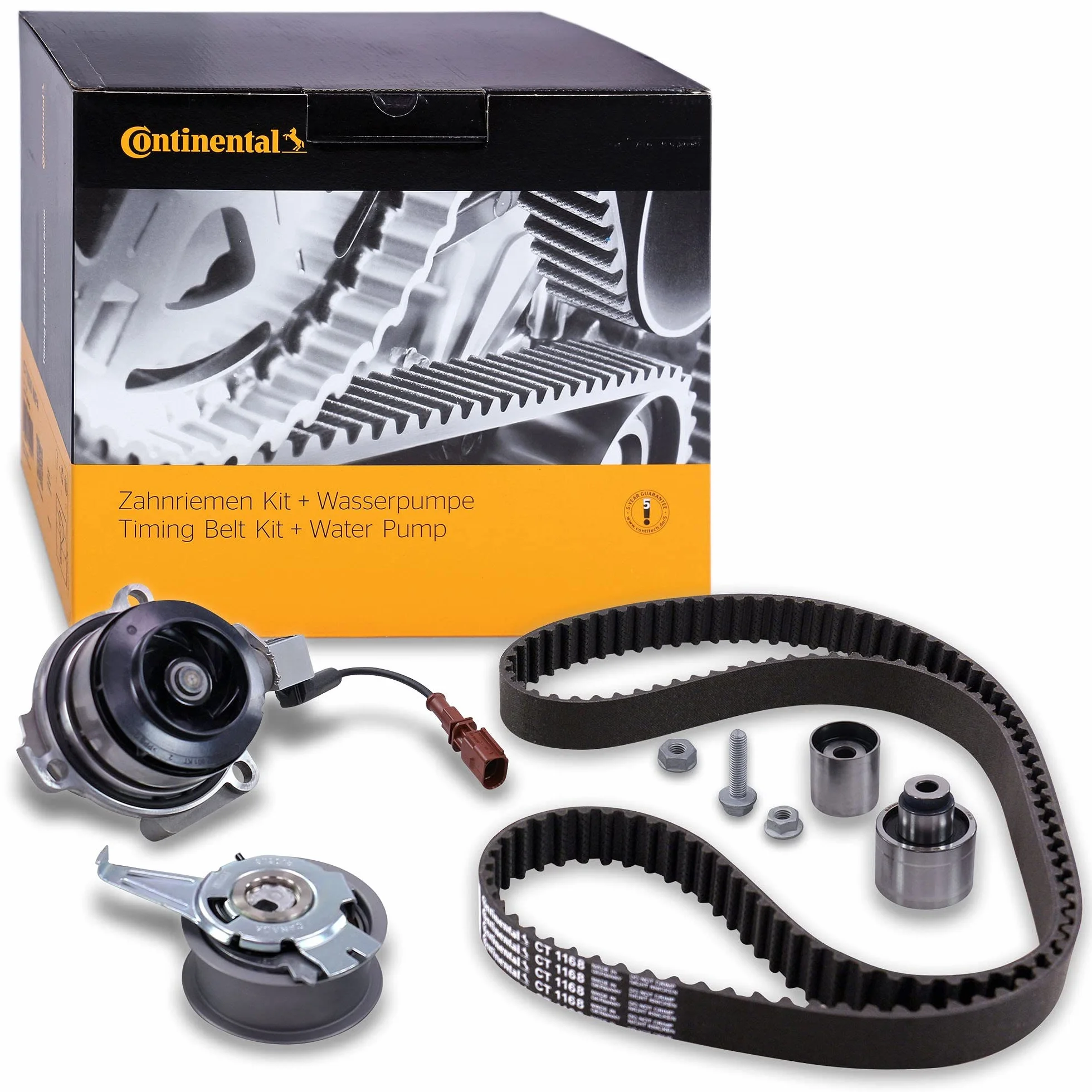 CONTITECH Pompa acqua + Kit cinghie dentate CT1168WP1