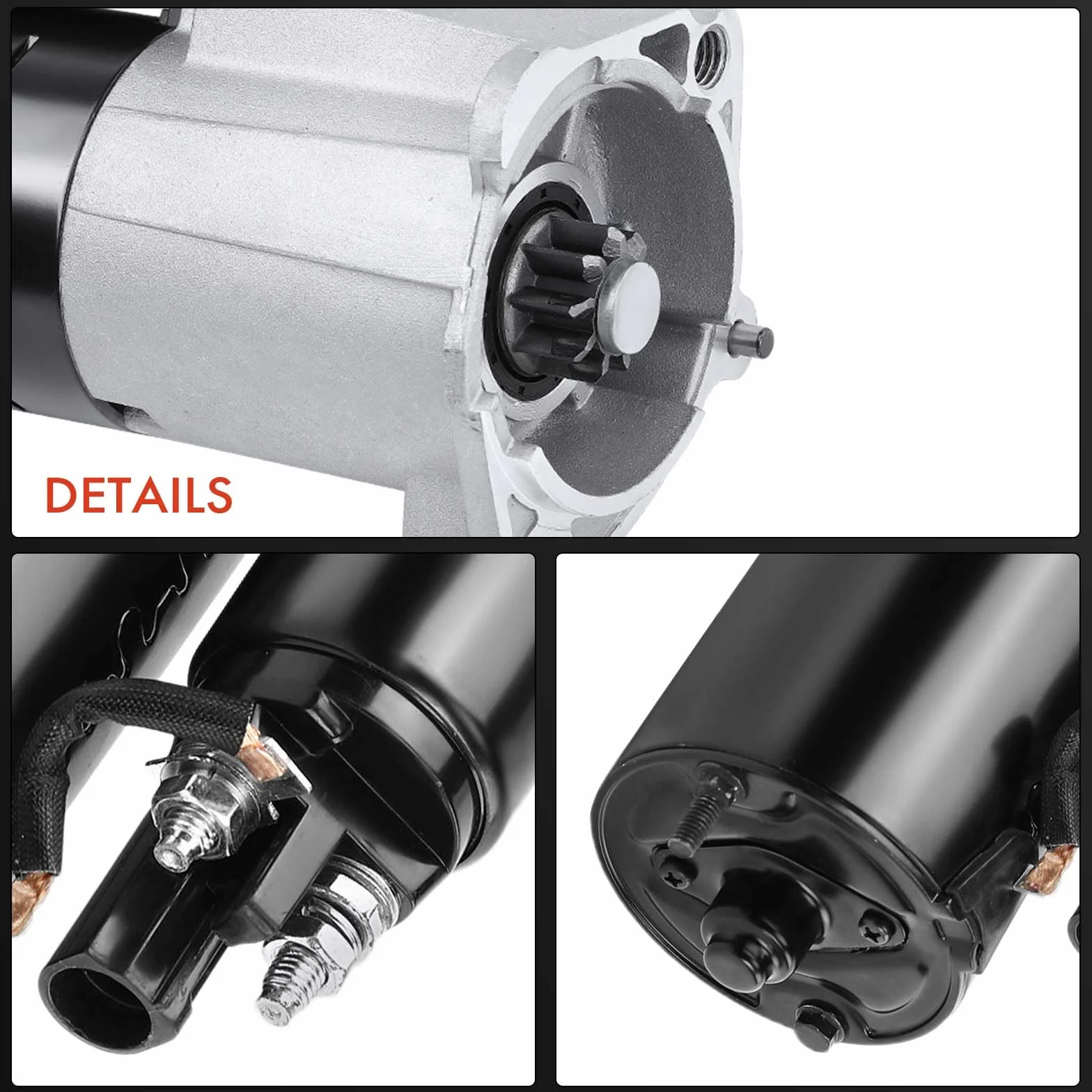 Frankberg Motore di avviamento Auto Diesel 1,8 KW/12 V/9 denti Compatibile con Exeo ST 3R5 A6 Avant 4F5 A6 4F2 A4 Avant 8ED Replace# 03G911023,33196