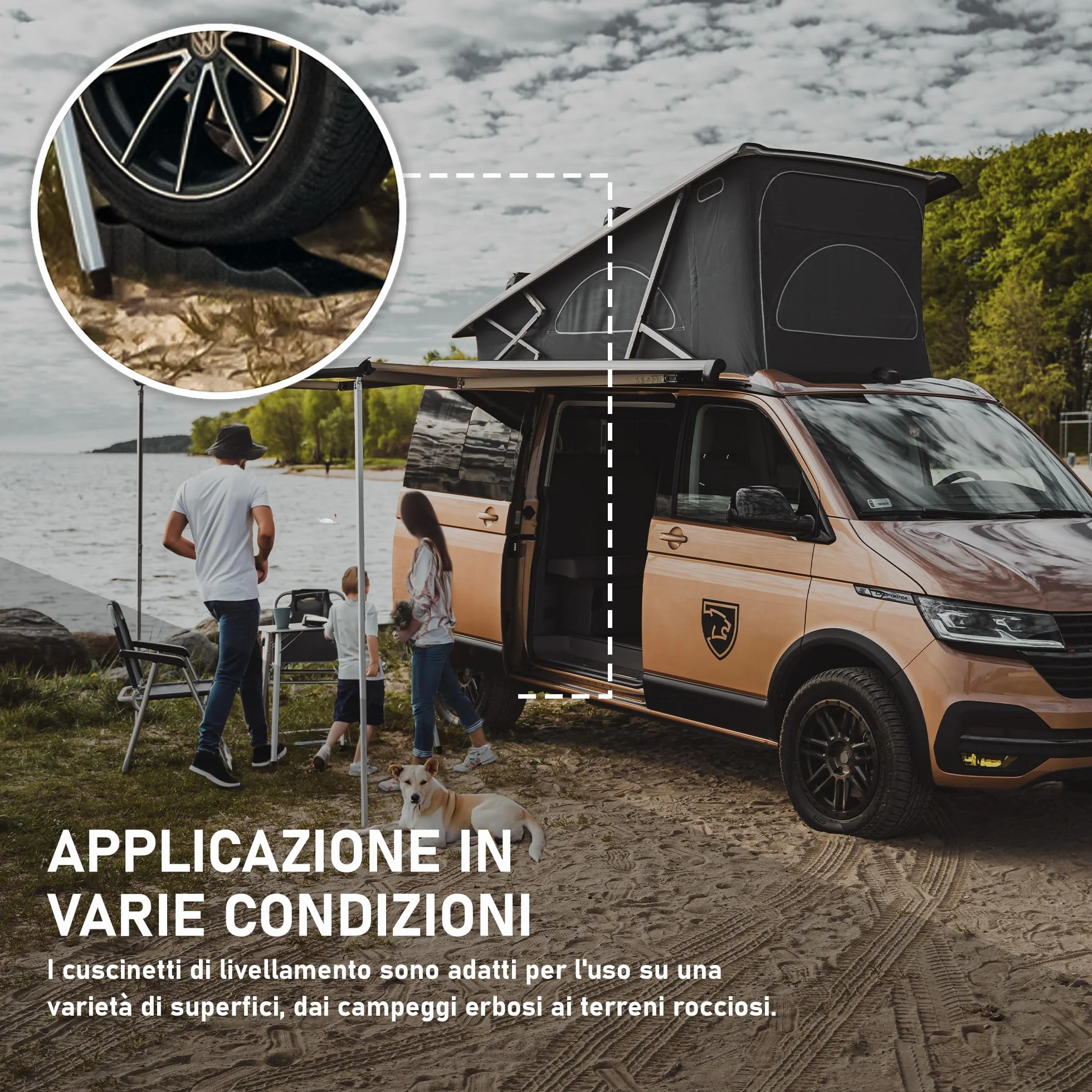CHROMEMASTER | Rampe per Case Mobili, Camper, Roulotte; Cunei Livellatori Camper; 2 Pezzi in Dotazione | Rampe Livellatrici per Auto; Portata Fino a 4 Tonnellate; Robusto Materiale Plastico