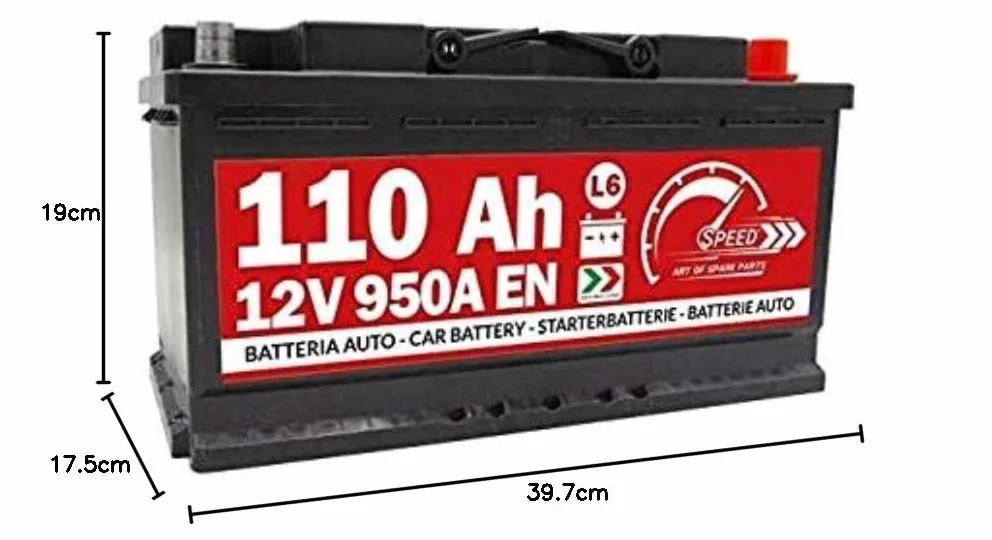 BATTERIA AUTO SPEED L6-110AH 950A 12V