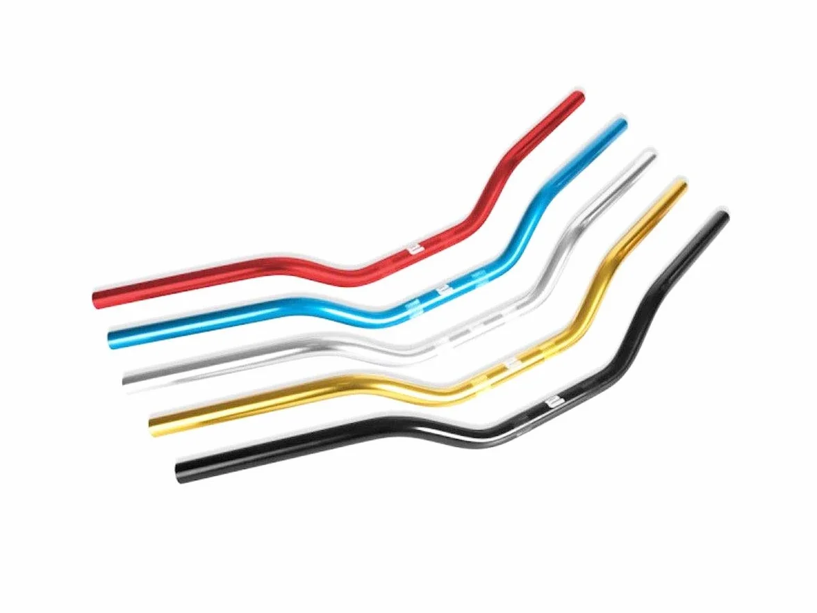 Manubrio Racing 22 Piega Bassa Barracuda Moto Universale Ergal Alleggerito Nero