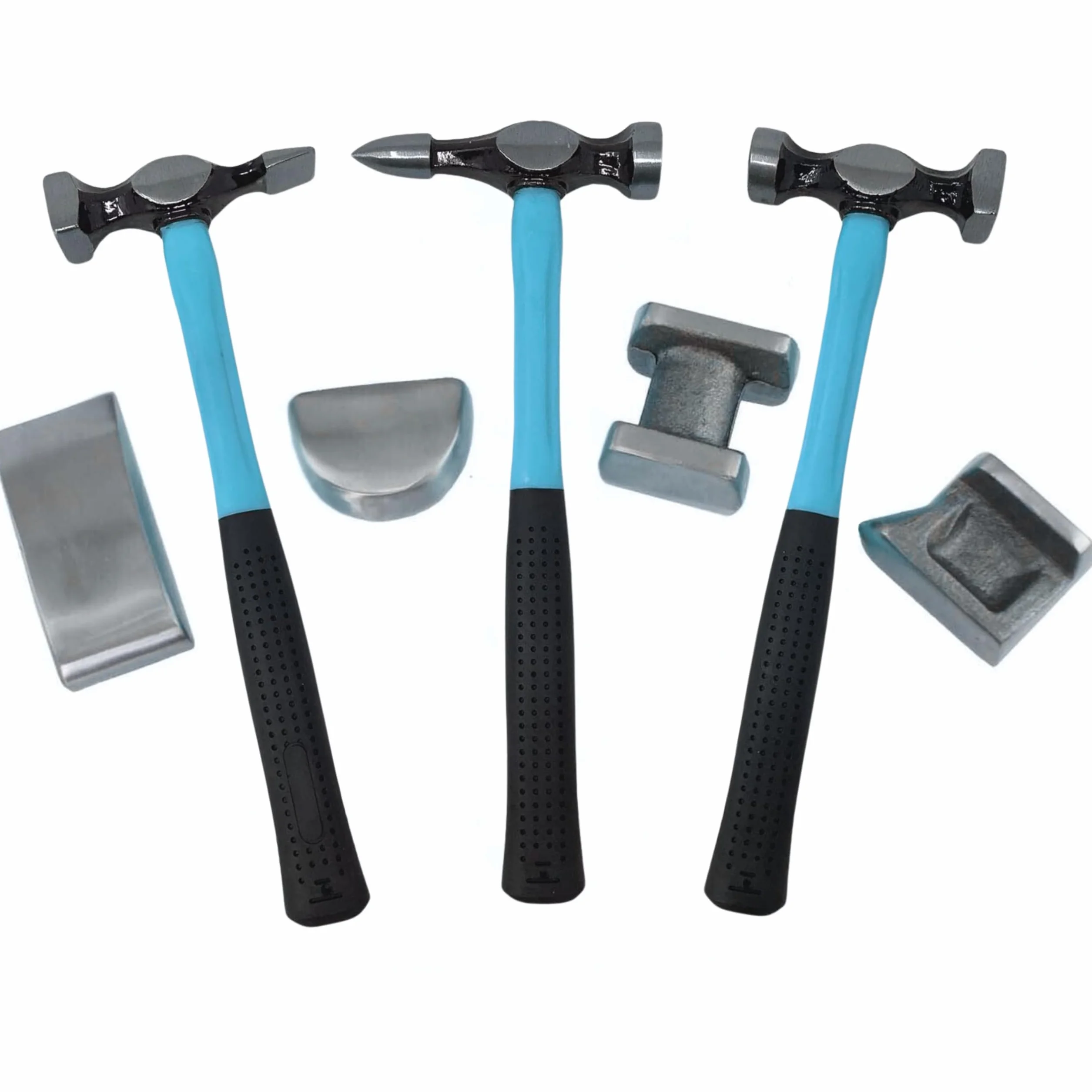 Yasta Kit Carrozziere 7 Pezzi 3 Martelli 4 Tassi Riparazione Ammaccature Auto Veicoli Set Attrezzi Battilastra Professionale Valigetta Carrozzeria Fai da Te