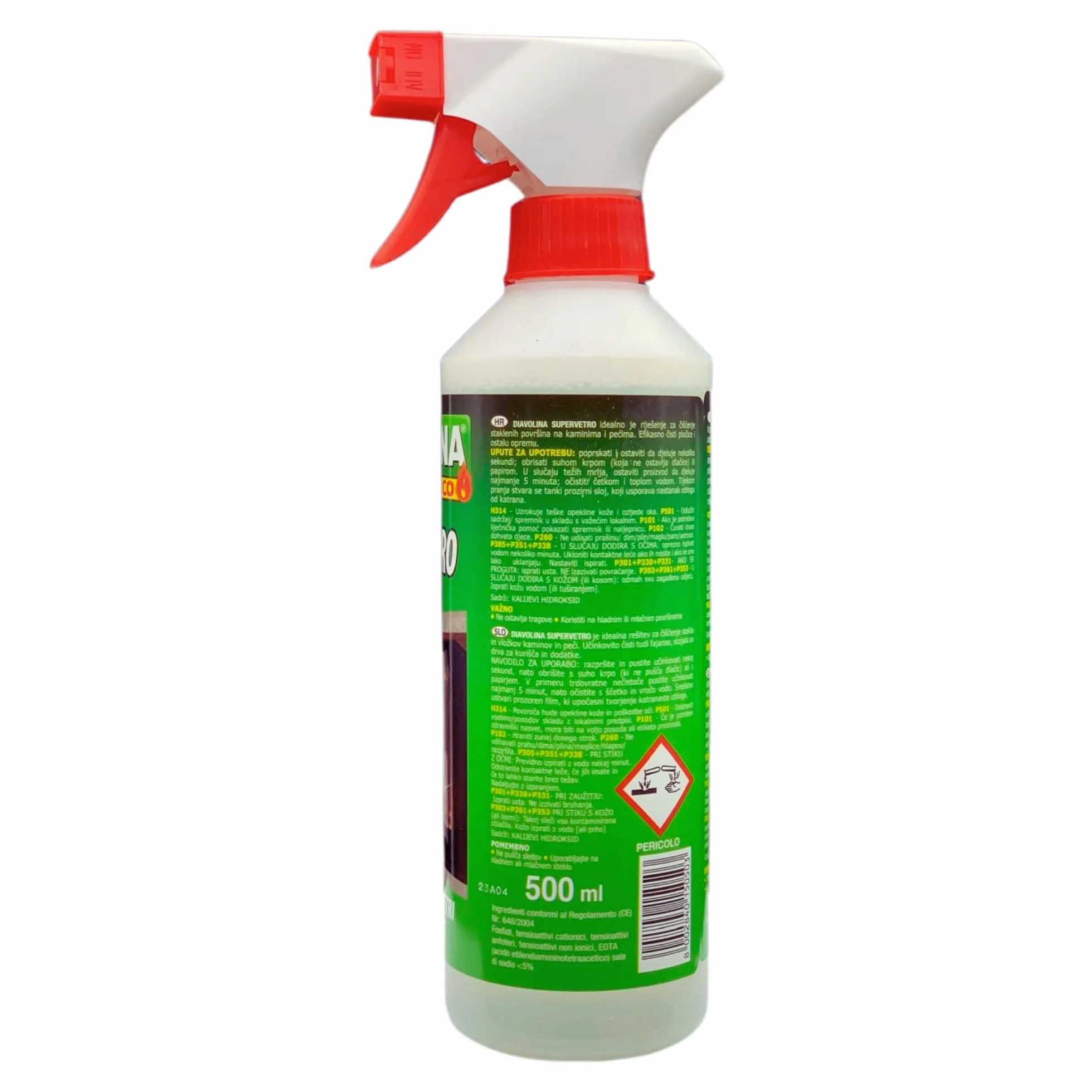 Supervetro 500ml Pulizia Vetro Camini Stufe 2 Unità