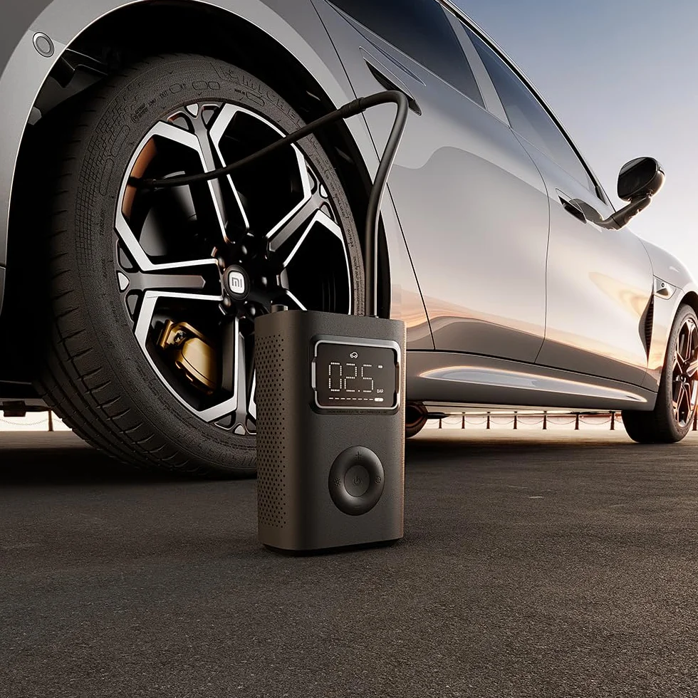 Xiaomi Portable Electric Air Compressor 2 Pro, 150 PSI, 2500 mAh, USB-C, Display Digitale