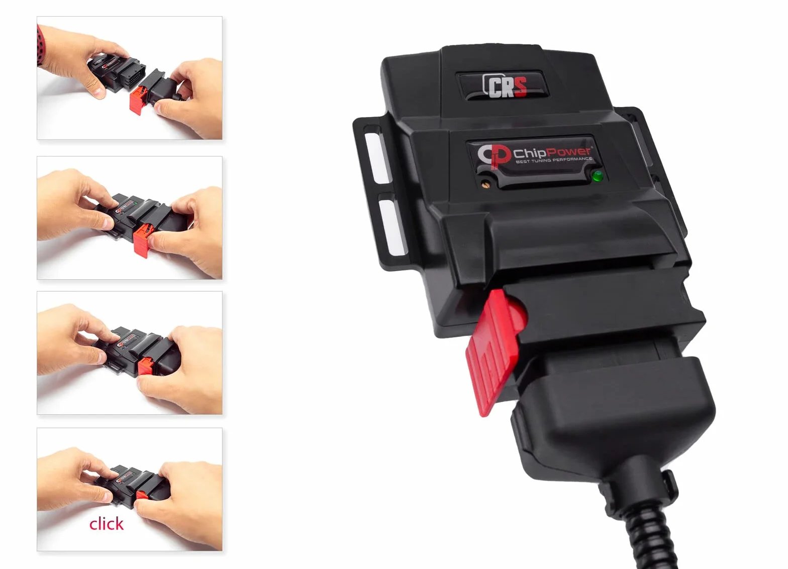 ChipPower Centralina Aggiuntiva CRS all'auto per Fiat 500 L 1.3 1.6 D Multijet 2007-2020 Tuningbox Plug&Drive Adatto Chip Tuning con Presa Individuale Diesel