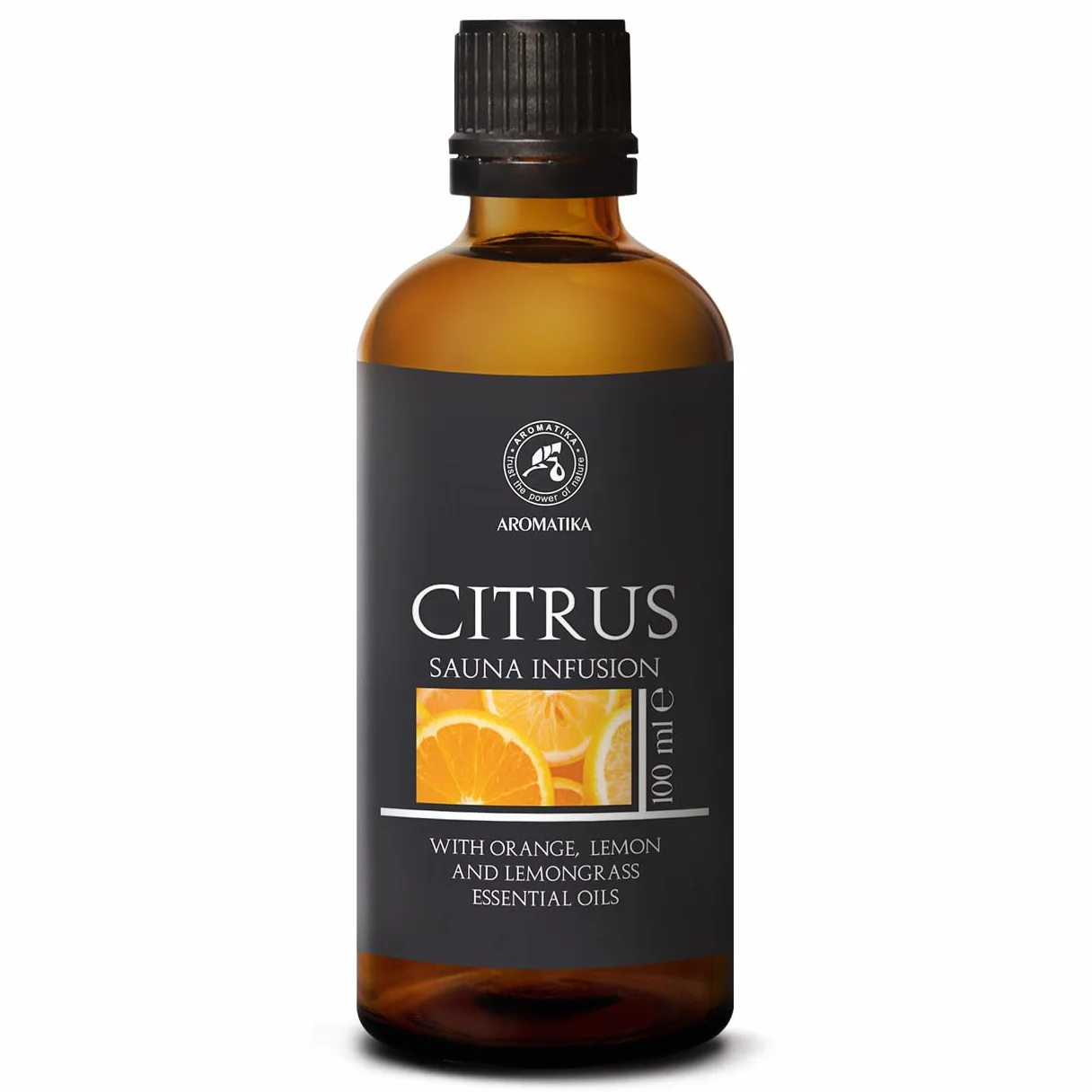 AROMATIKA Infusione per Sauna Agrumi 100ml Olio Essenziale Arancia Limone Citronella Aromaterapia