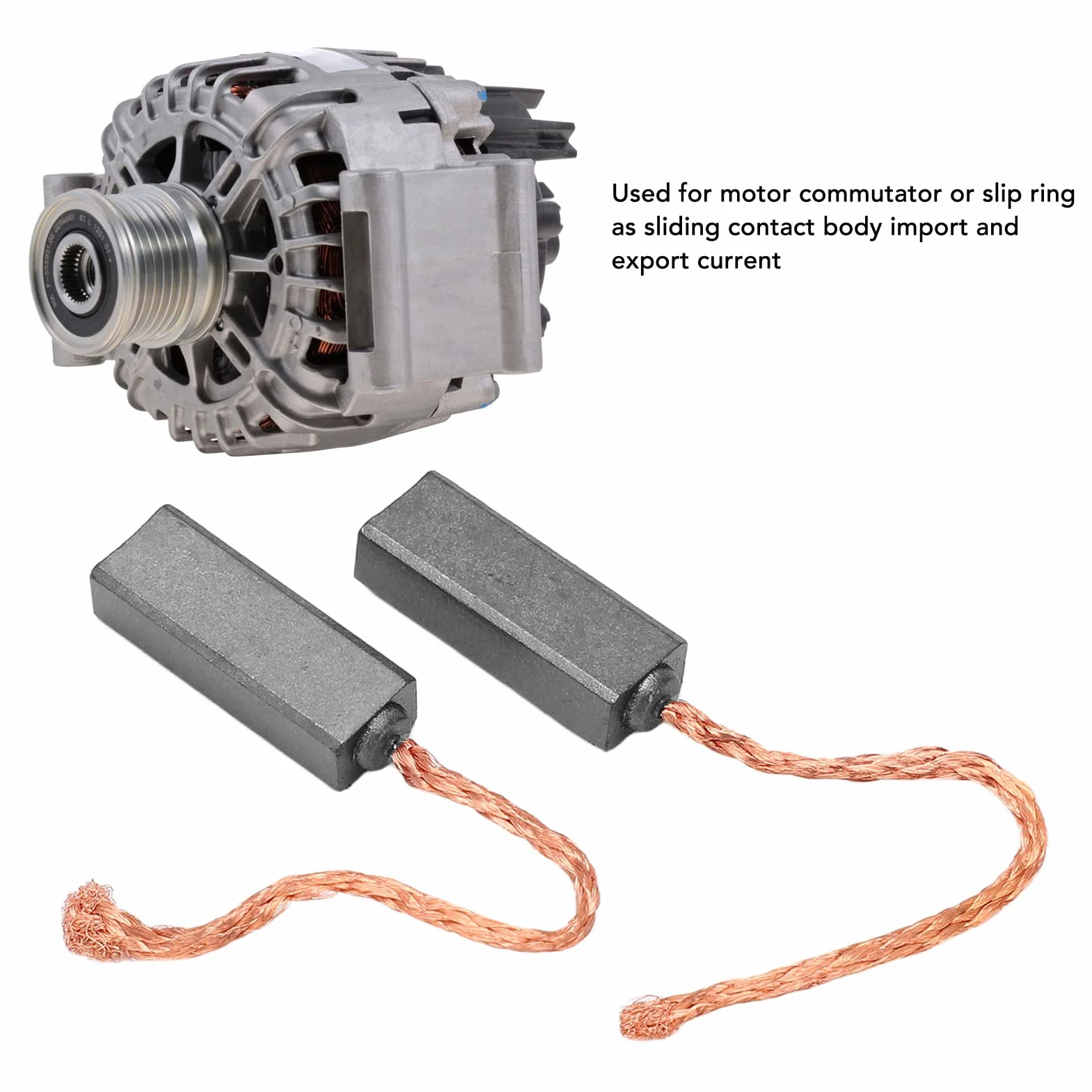Brx40710 Kit di Riparazione Regolatore Alternatore Set 4 Spazzole per Motore Elettrico Generatore