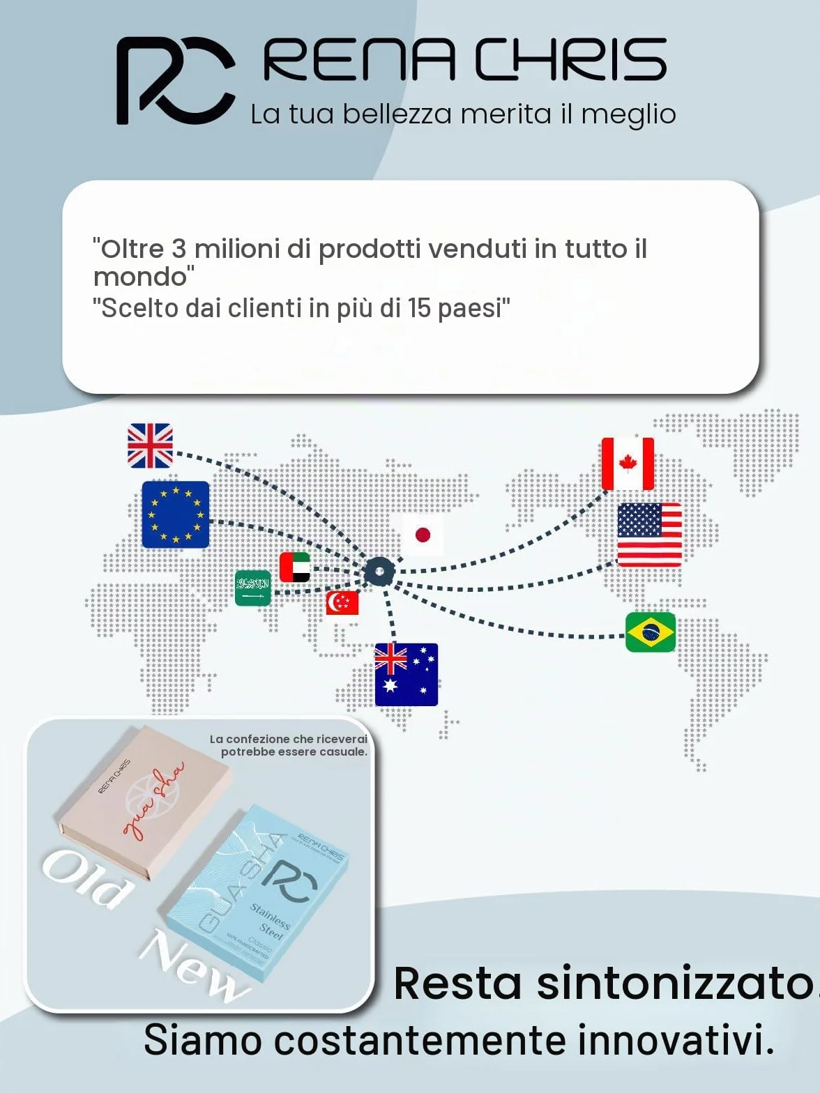 Rena Chris Gua Sha Viso Acciaio Inox per Scolpire il Mento Ridurre Gonfiore Argento