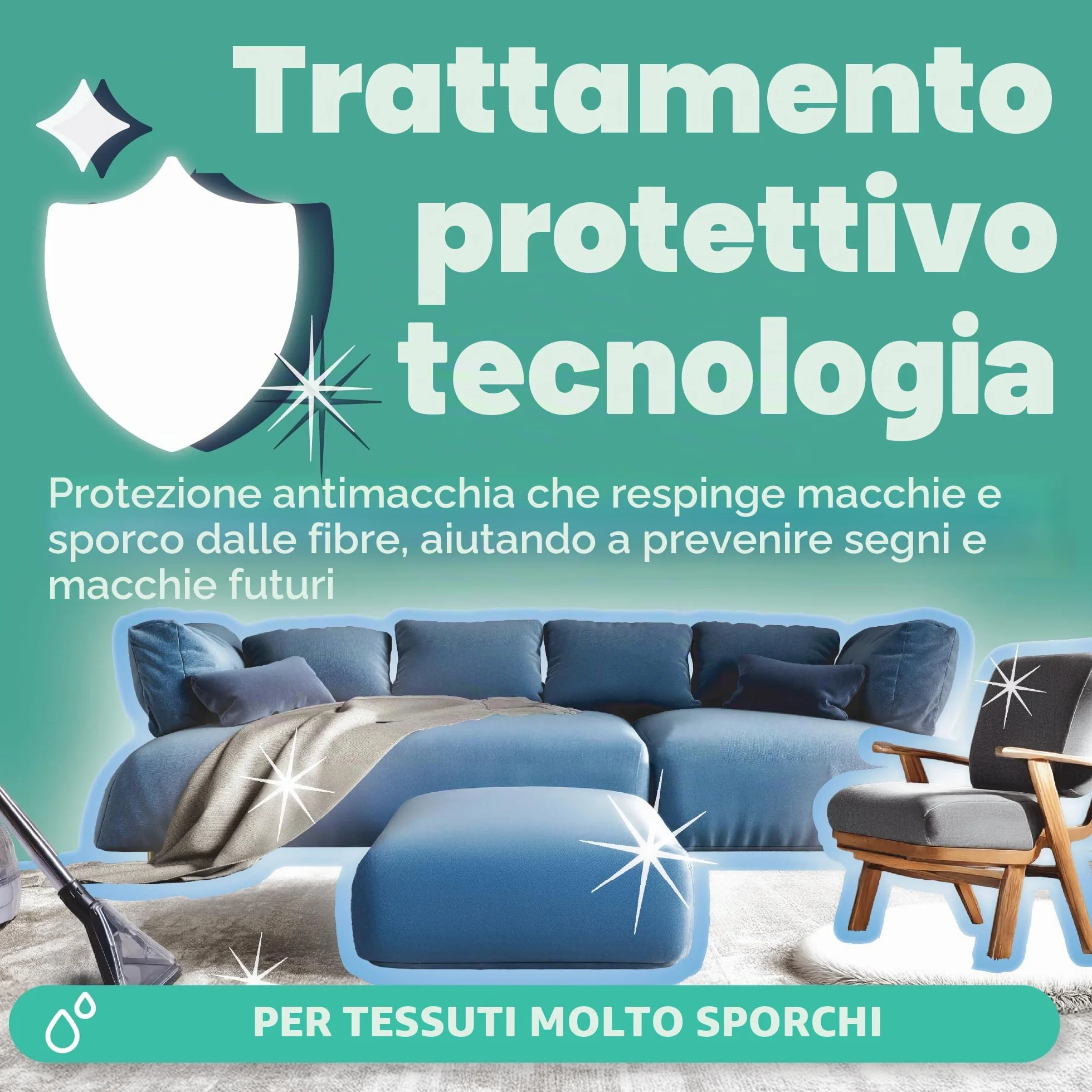 Dirtbusters Pulizia e protezione concentrato 4 in 1 5 litri shampoo professionale per moquette e tappezzeria detergente agli agrumi con neutralizzatore di odori