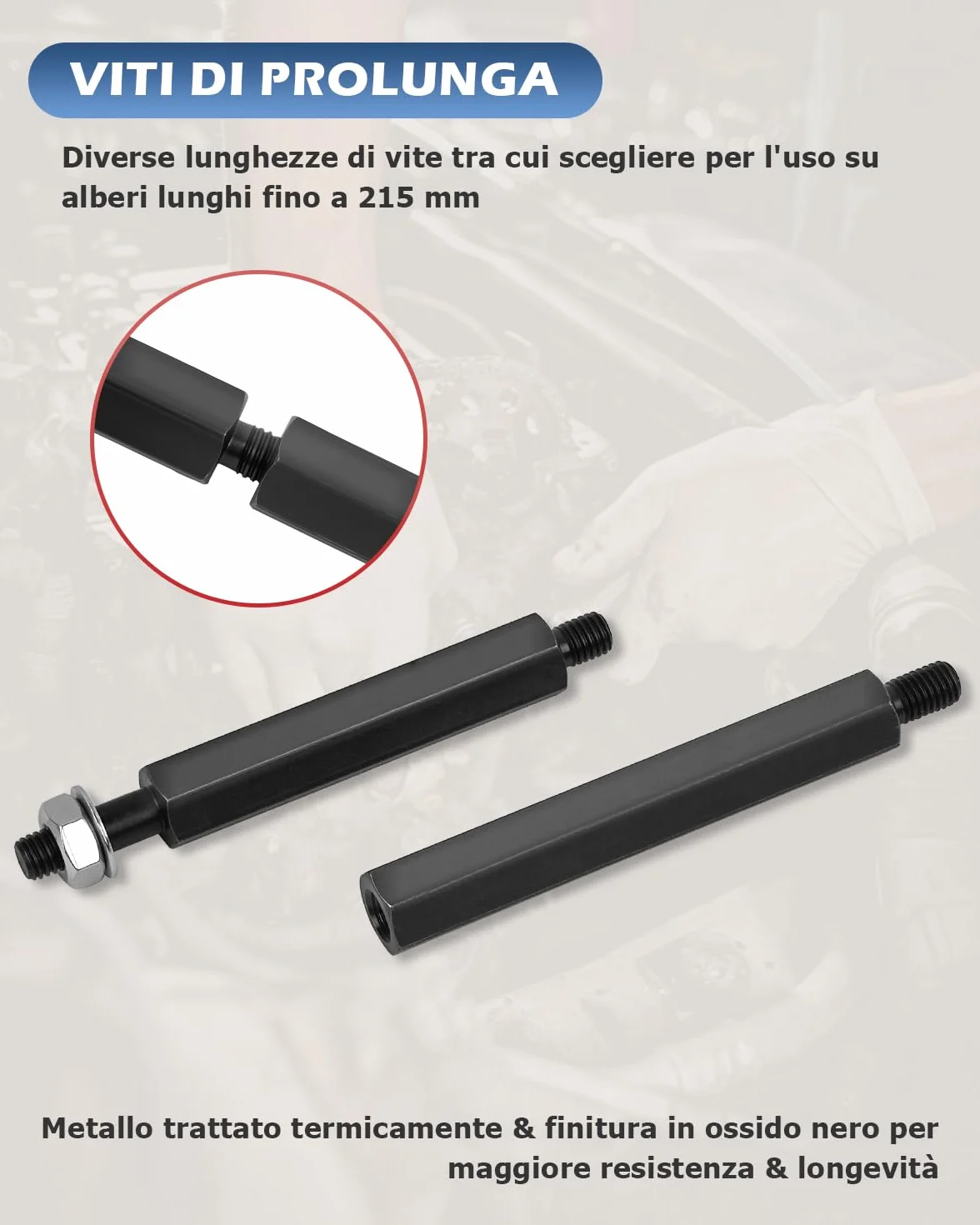 DAYUAN Set estrattori separatori cuscinetti 12 pezzi 5 tonnellate 5 cm 7,6 cm