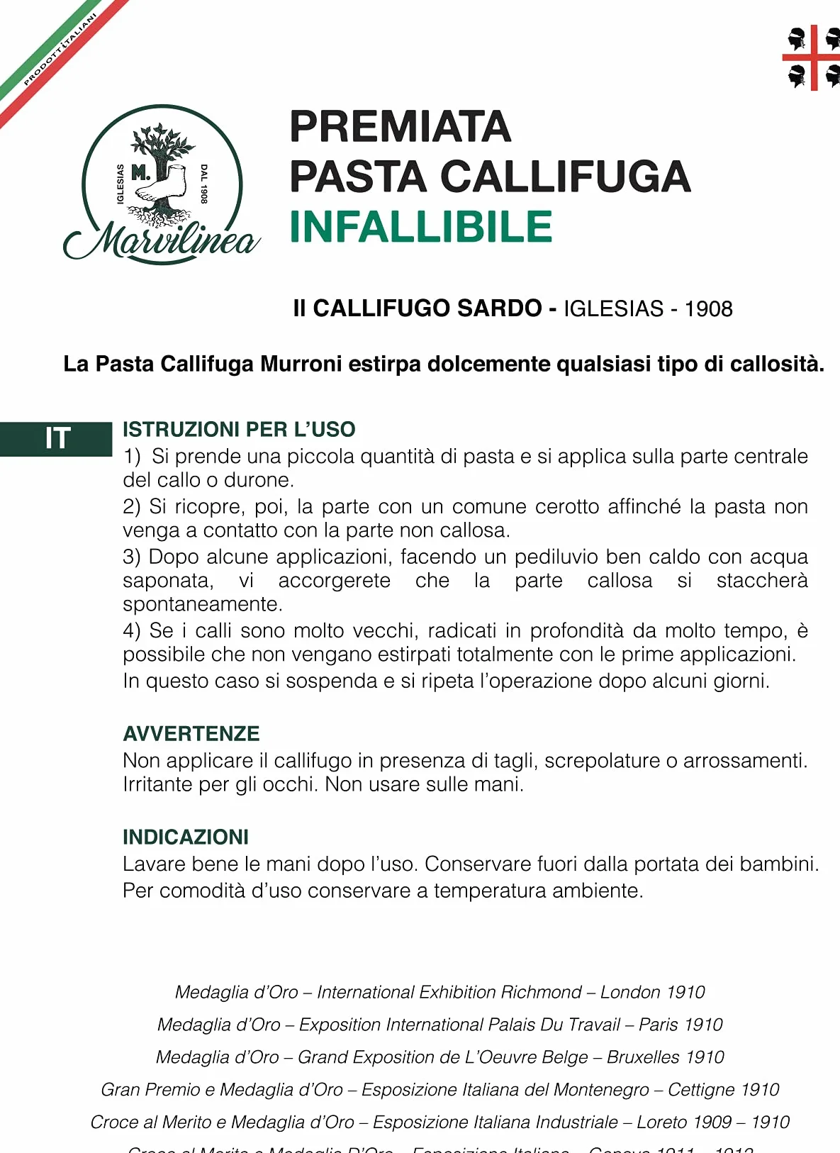 Pasta Callifuga Extra Forte per Piedi Rimozione Totale Calli Verruche e Occhi di Pernice