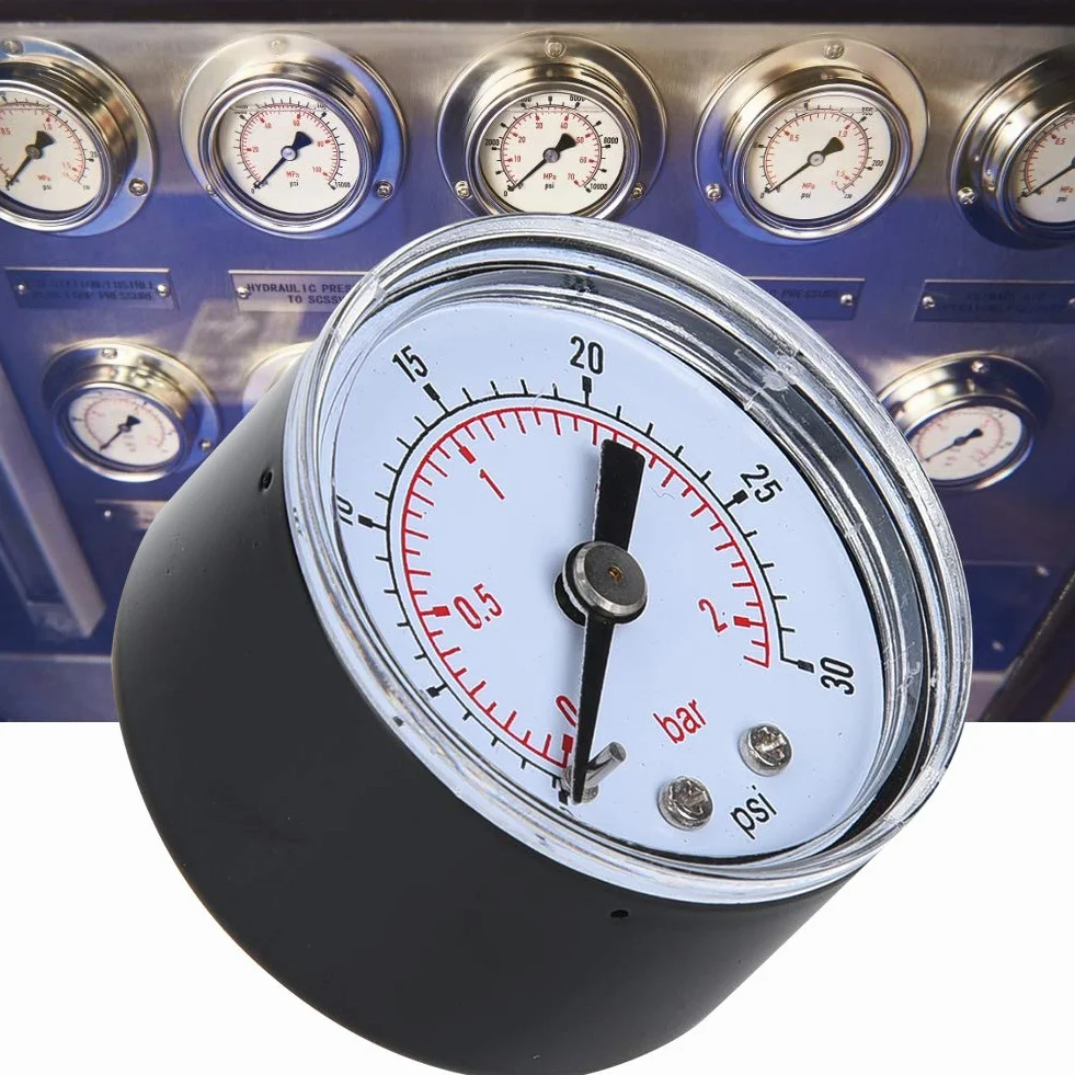 Manometro aria meccanico BSPT 1/8 pollice 0-30 psi 0-2 bar