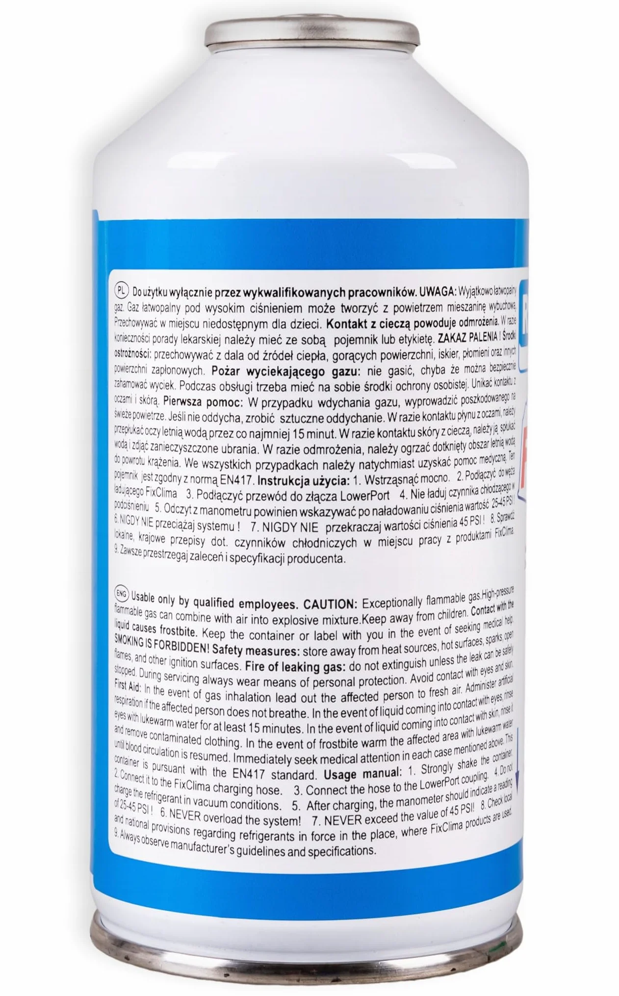 FixClima Kit di Ricarica Climatizzatore Auto R134a R12 2x Gas Refrigerante 170g Tubo Manometro Olio Sigillante Manutenzione