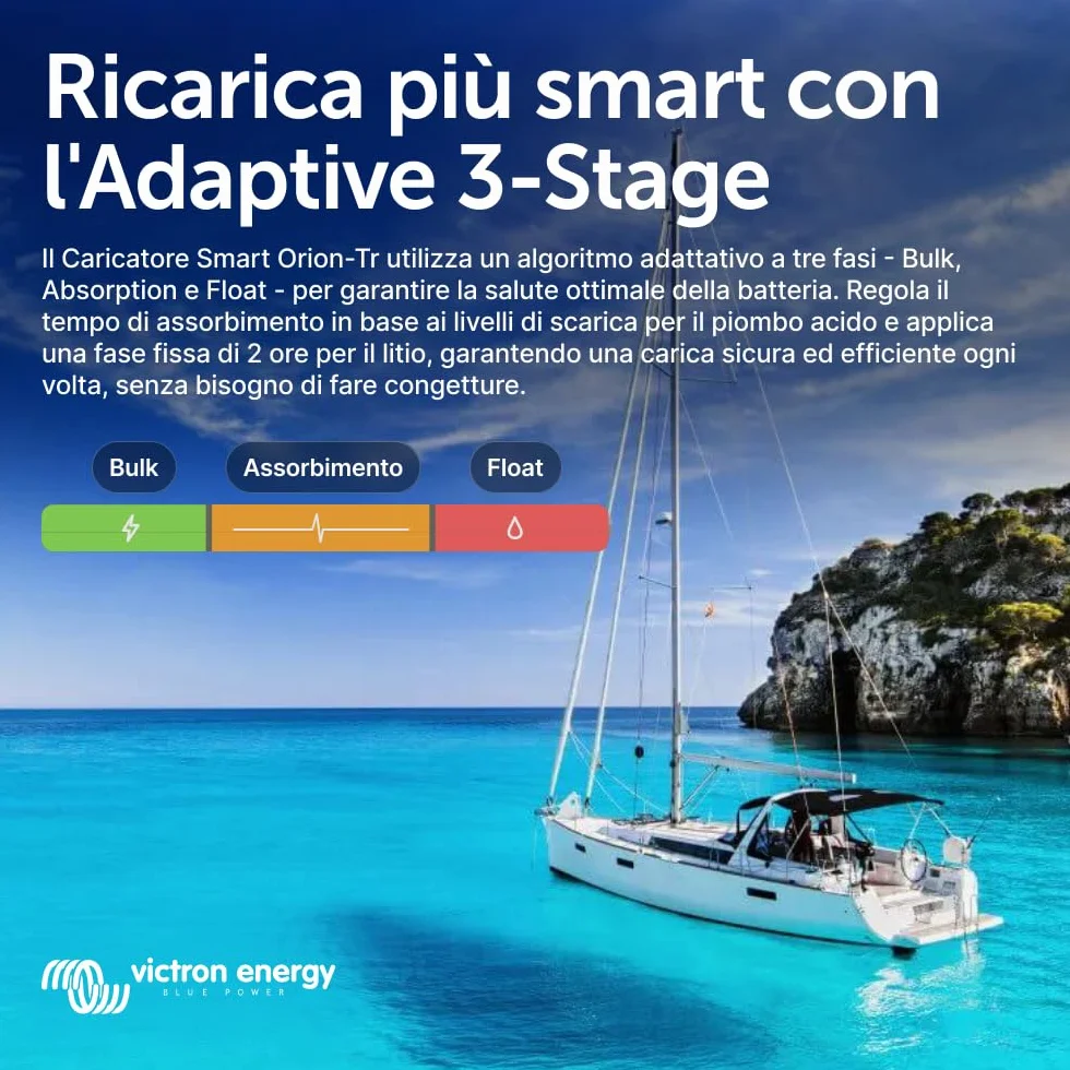 Victron Energy Orion-Tr Smart 12/12-Volt 30 amp 360-Watt Caricatore DC-DC, Non isolato (Bluetooth)