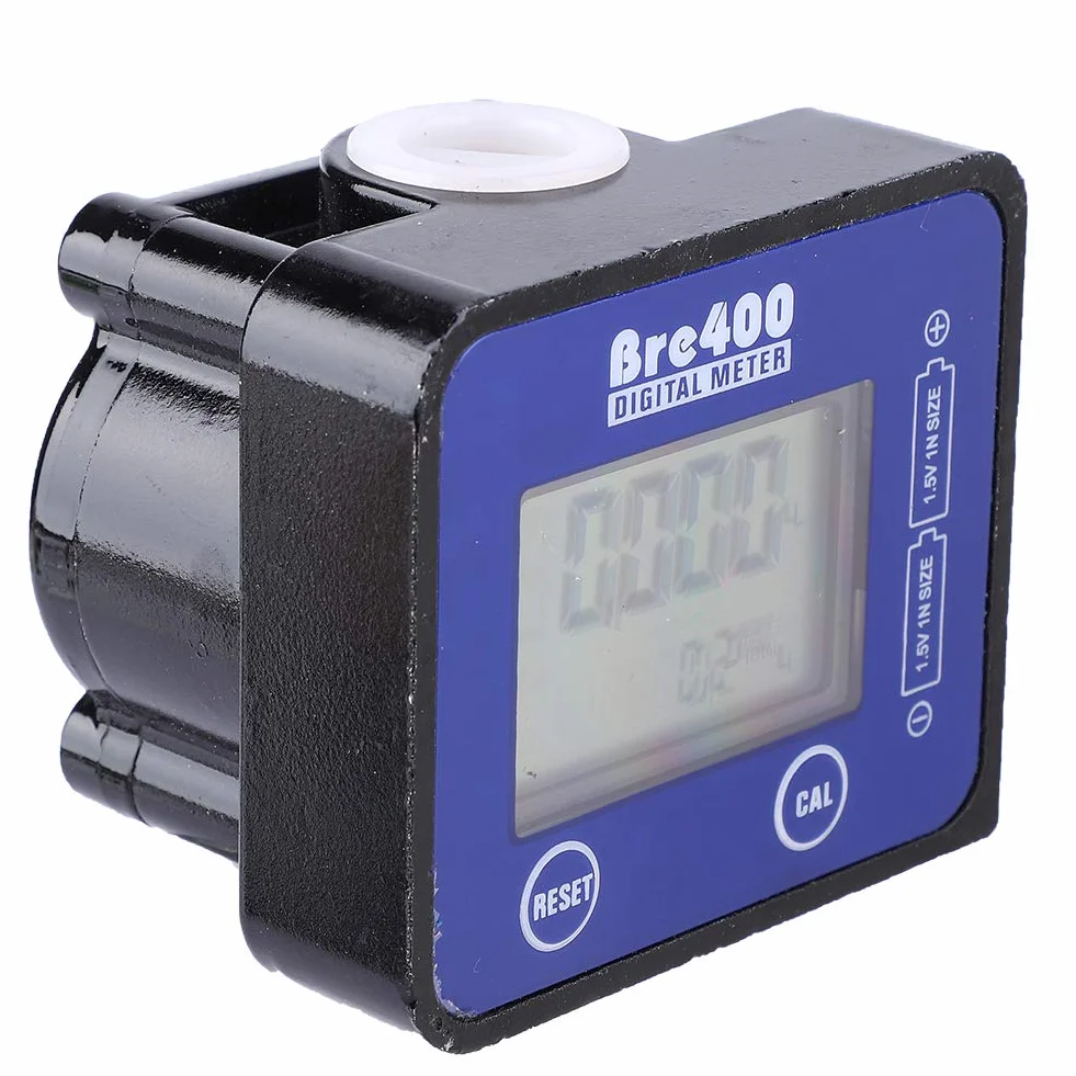 Misuratore di Portata dell'Acqua, Misuratore di Portata 1/2" Misuratore di Portata Dell'olio Contametro Display LCD 1% di Alta Precisione per Benzina Blu