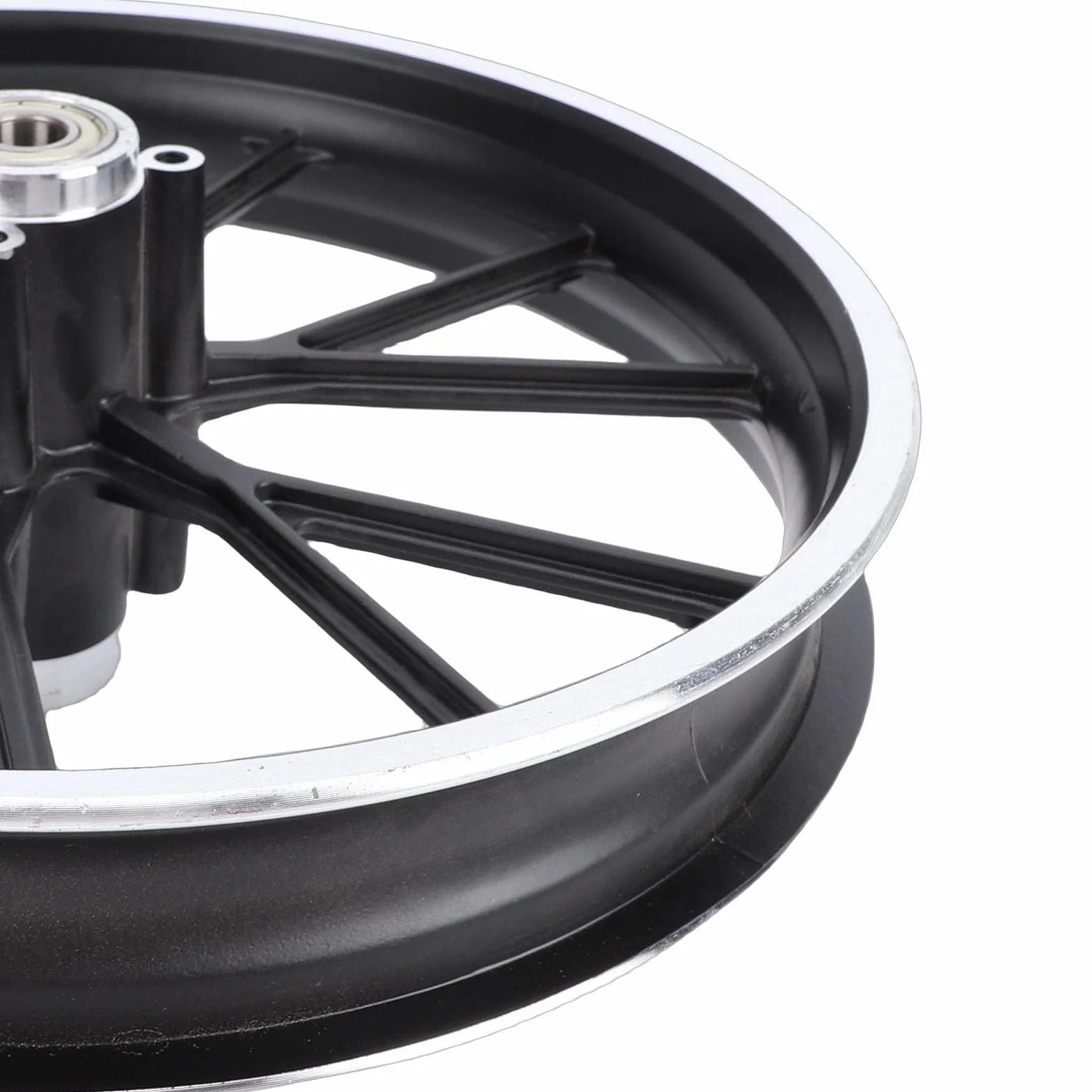 Cerchio in Lega di Alluminio 2.50-10 per Mini Bici Elettrica Pocket Bike Dirt Bike Ruota Posteriore 10 Pollici
