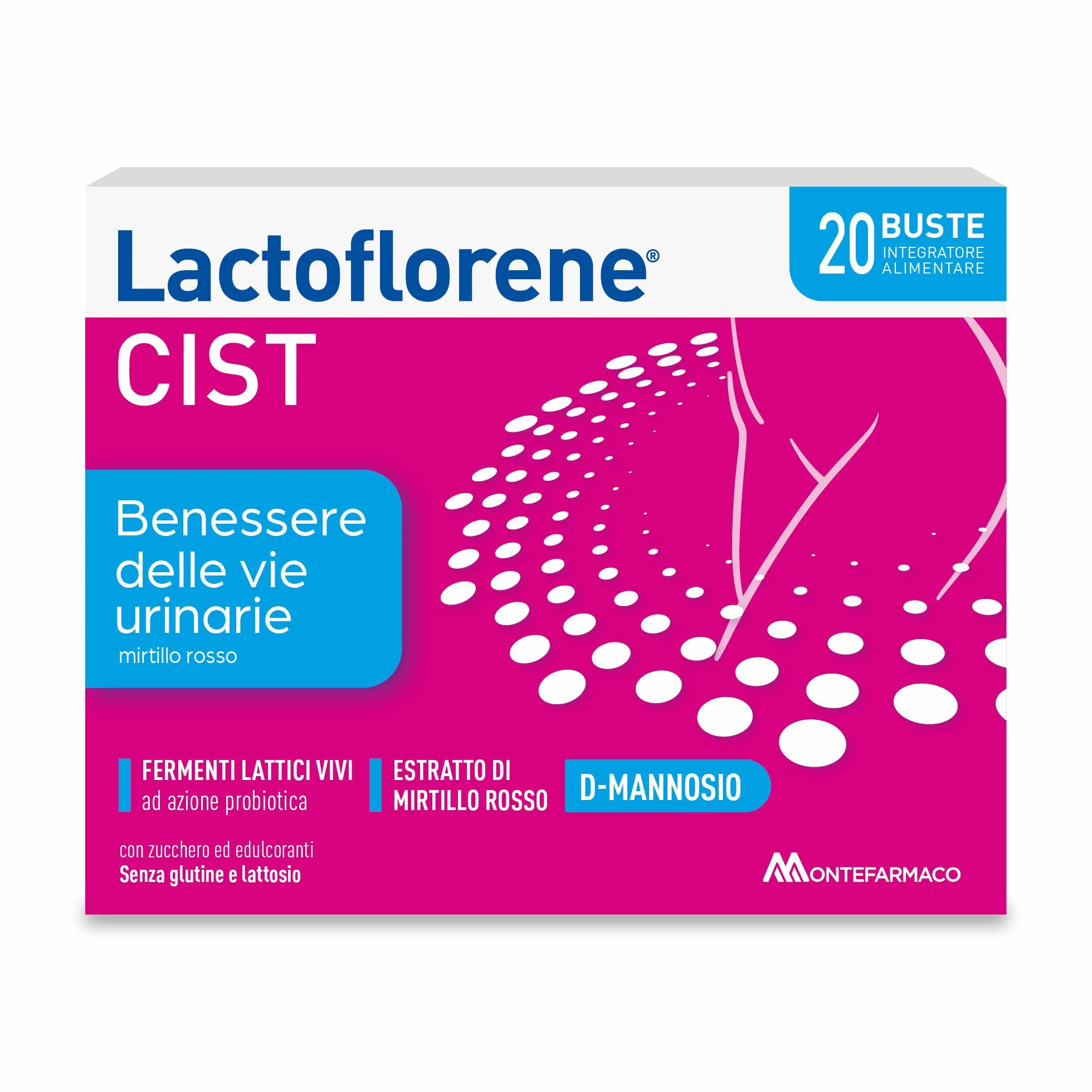 Montefarmaco Lactoflorene CIST Integratore Alimentare 20 Bustine