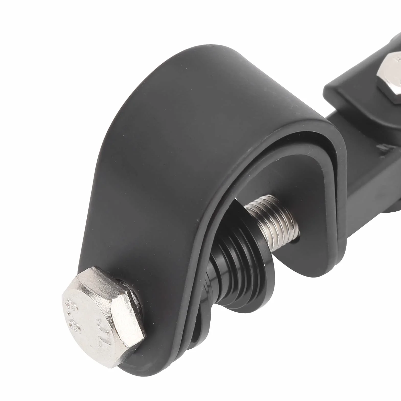 Yosoo Health Gear Pedane Pieghevoli per Moto 25 mm/1 Pollice Coppia Supporti Poggiapiedi a Morsetto Barra Protezione Black