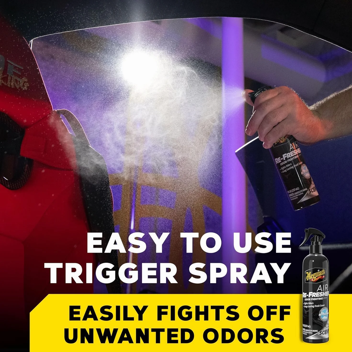 Meguiar's Black Chrome Air Refresher Spray Deodorante per Auto 237 ml