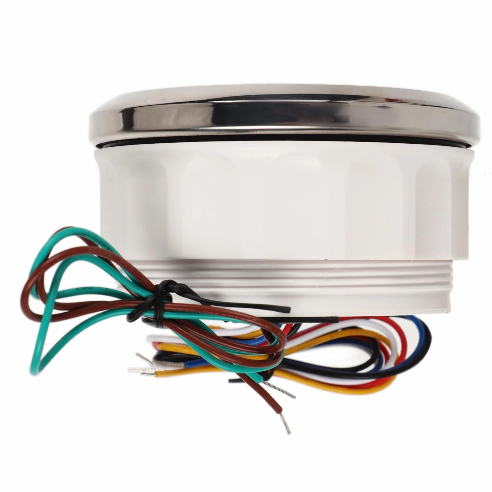 Misuratore di Livello Multifunzionale 4 in 1, Voltmetro Universale DC 9‑32 V 85 Mm Temperatura Acqua Marina Livello Carburante Pressione Olio con Retroilluminazione per Yacht Barca (Nero °C/Bar)