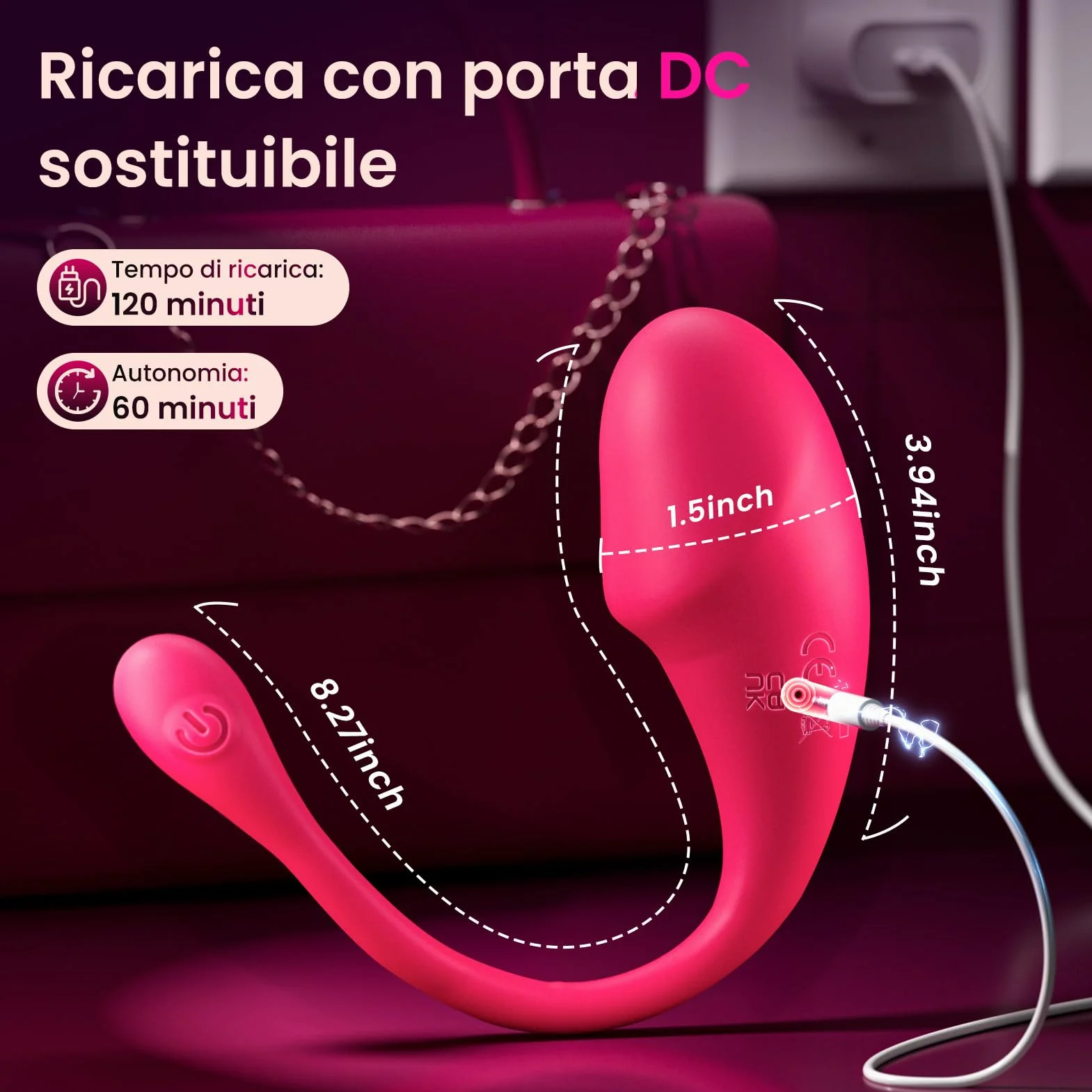 Ovetto Vibrante Donna Telecomando a Distanza APP Sex Toys, AI-Sync 10 Modalità Vibratore Silenzioso, Sexytoysys Coppia Vibratore Professionale Wireless Sex Toy, Giochi Erotiici per Coppie