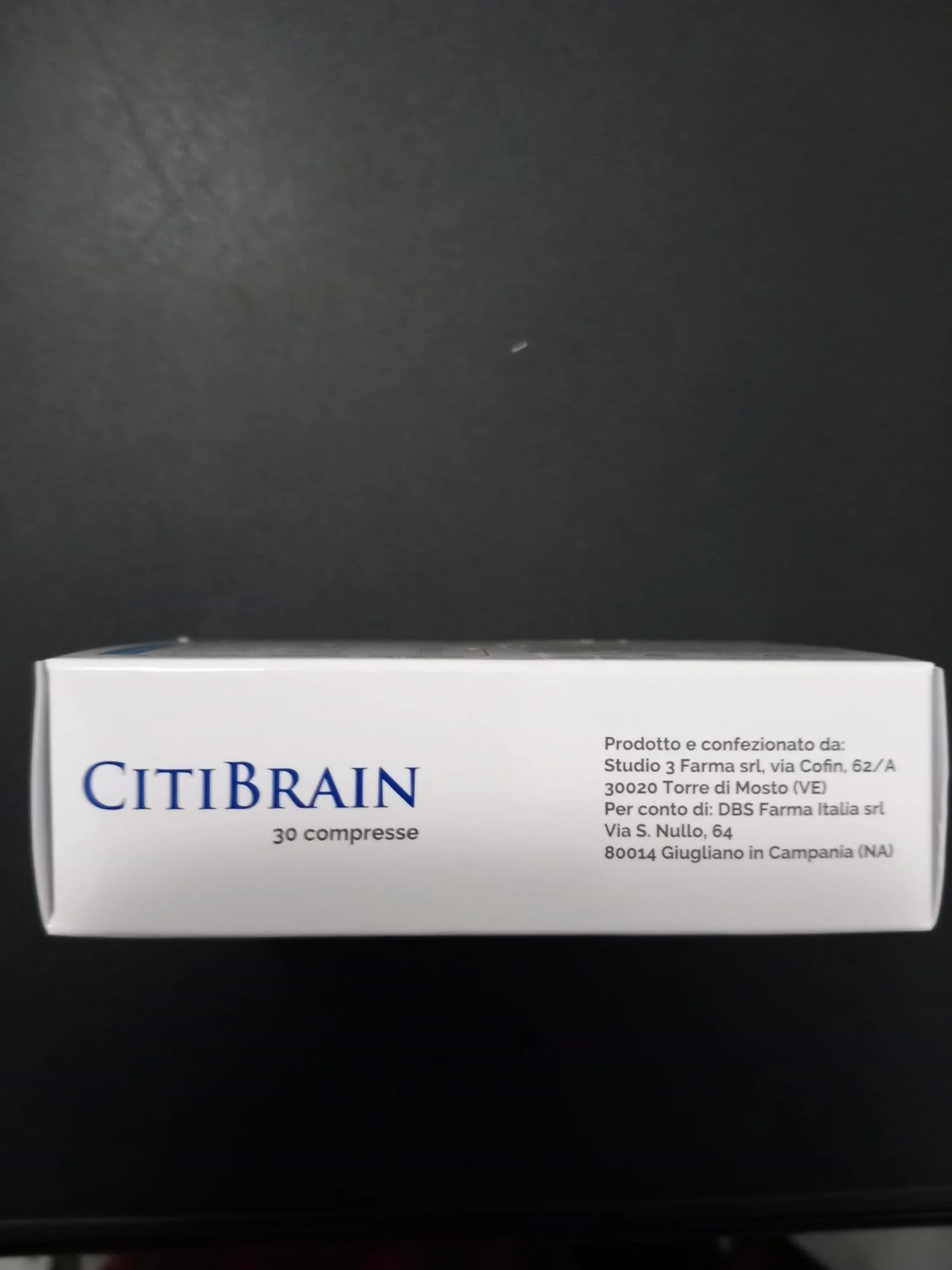 CITIBRAIN Integratore Memoria e Concentrazione Colina Vitamine B1 B6 Vitamina E Zinco Selenio Funzioni Cognitive Made in Italy