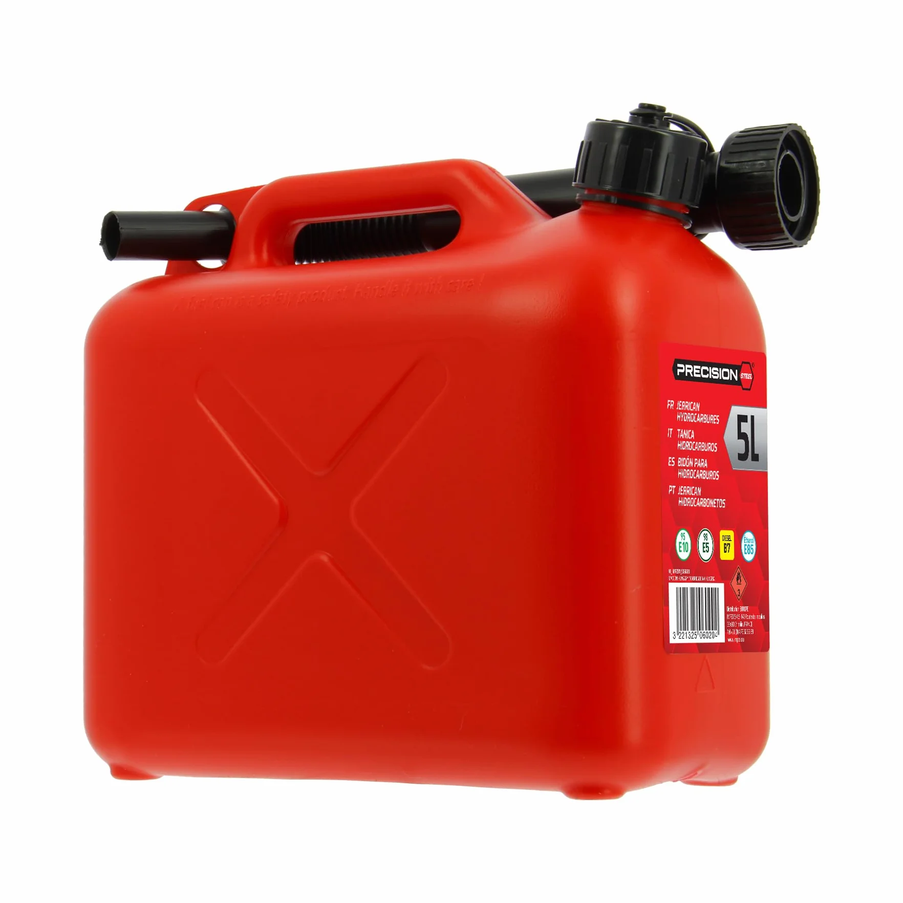 Cartec Tanica Omologata Carburanti Rosso 5 Litri