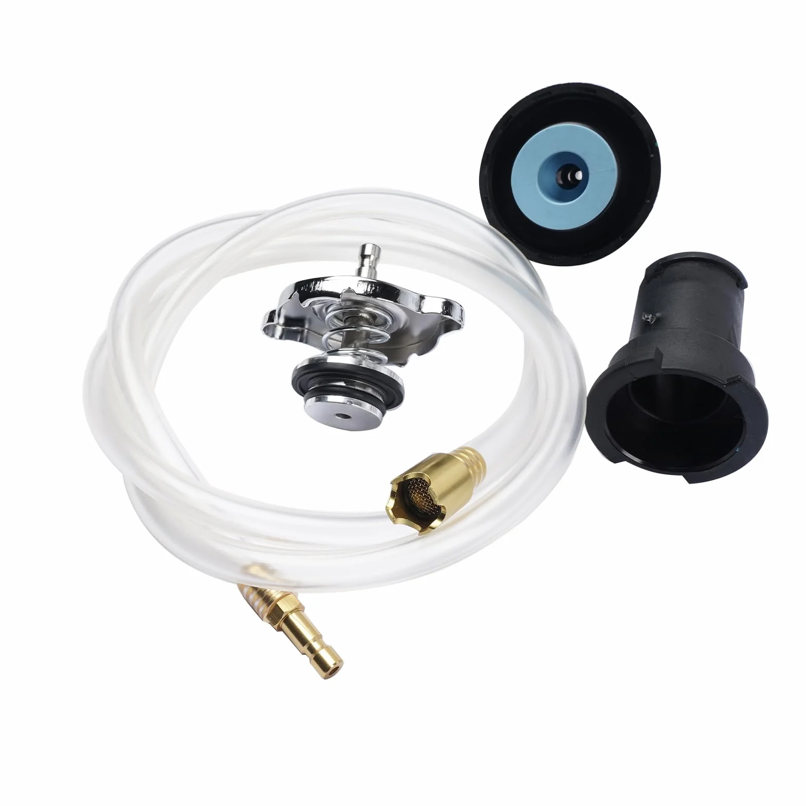 31 Pezzi Universale Radiatore Pressione Tester Kit per Il Test del Sistema di Raffreddamento del radiatore Pressione per Auto, Strumento ad Aria compressa per Auto, Blu