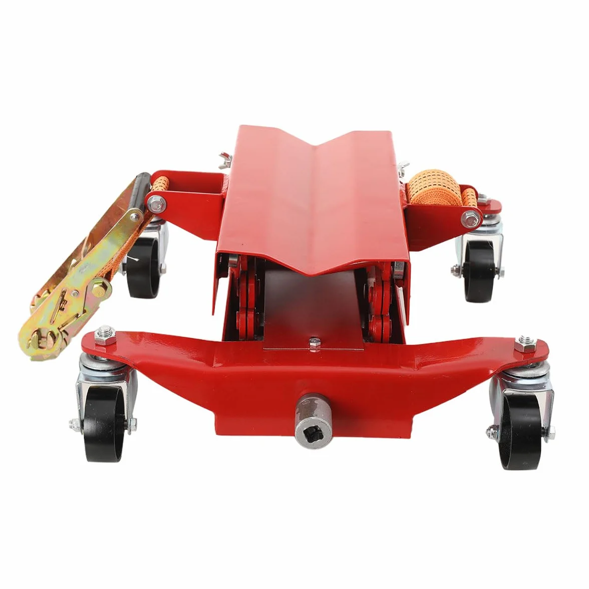 Jack di Trasmissione a Pavimento Idraulico 200 kg, Sollevatore a Forbice 195-585mm per Riparazione Auto
