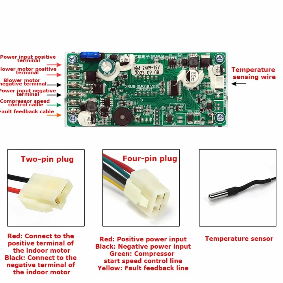 Pannello di controllo universale per aria condizionata con inverter elettrico per parcheggio (12 V)