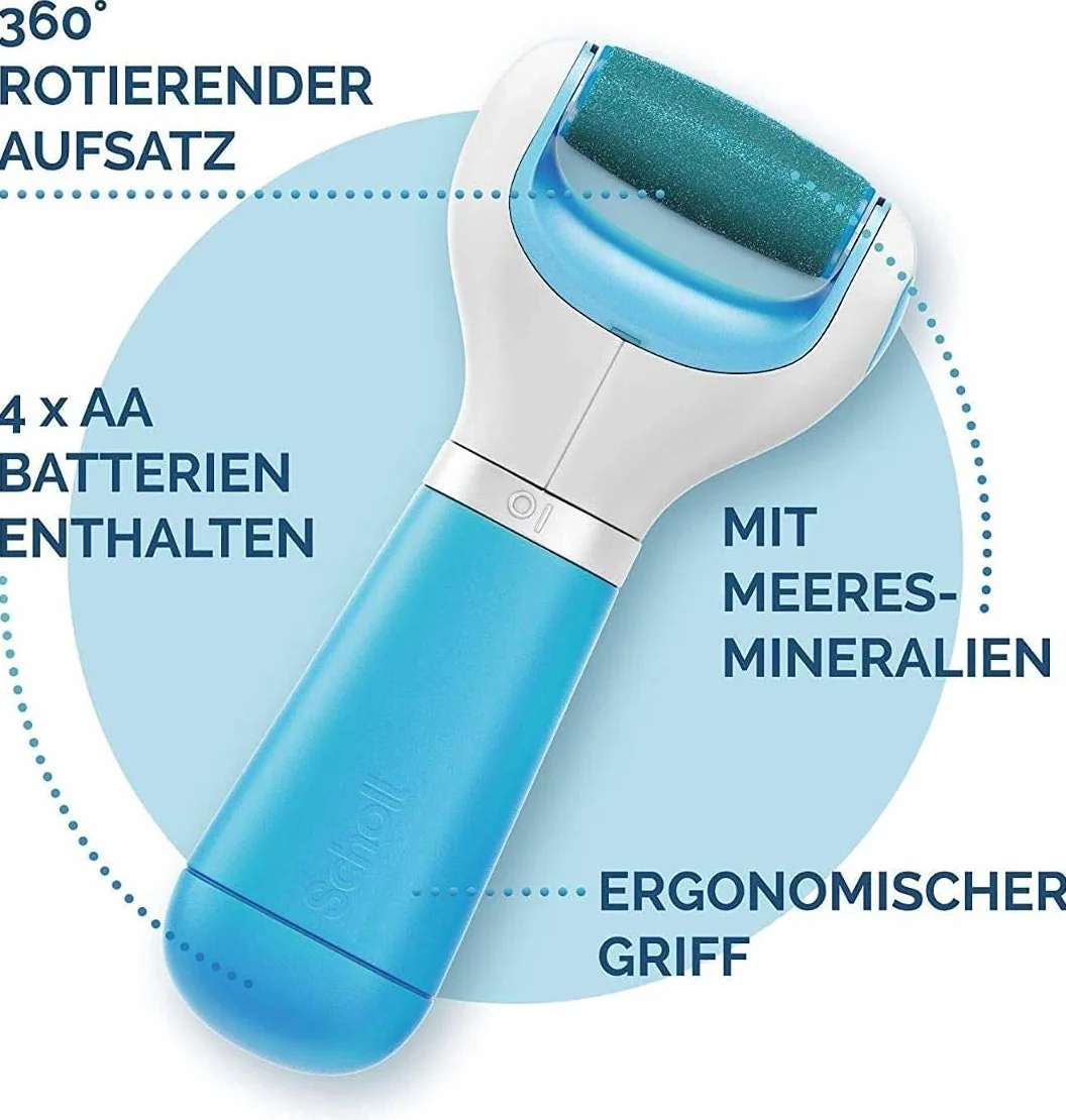 Doctor Scholl Velvet Smooth Limetta Elettrica per Piedi, Blu