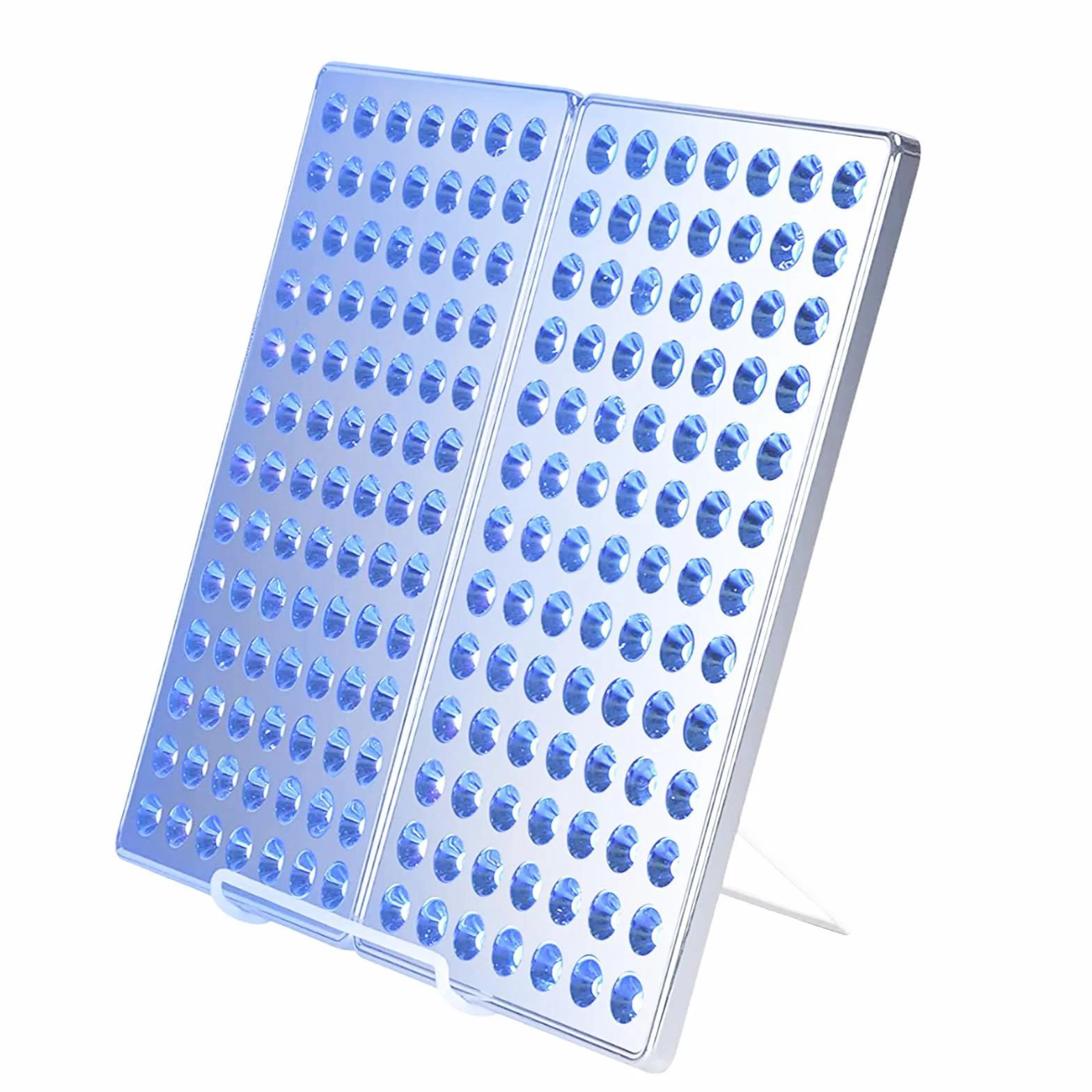 Lampada abbronzante viso corpo 24W Temporizzato 182 LED Supporto Regolabile Altezza Grigio